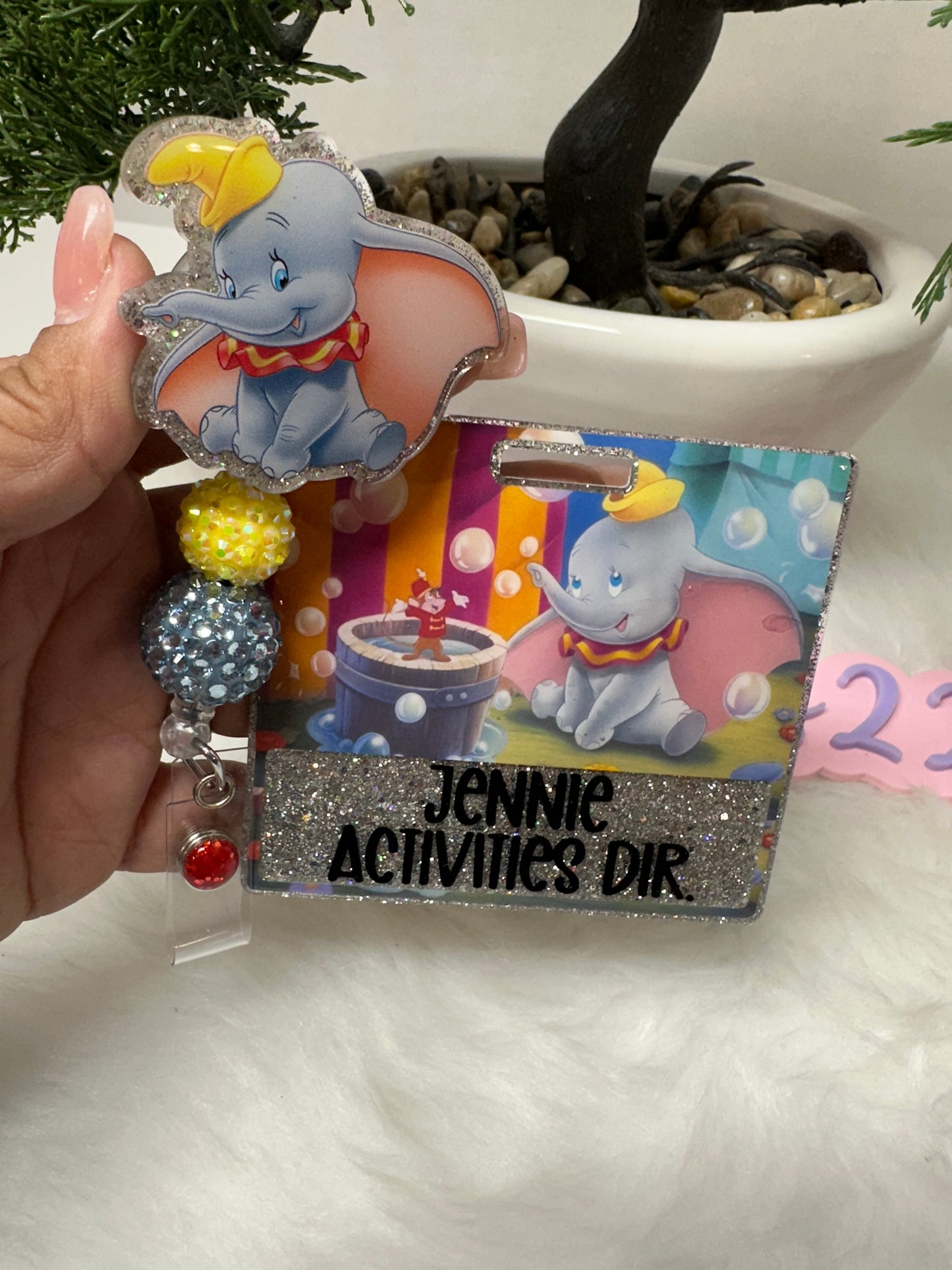 Baby Elephant Badge Buddy Set