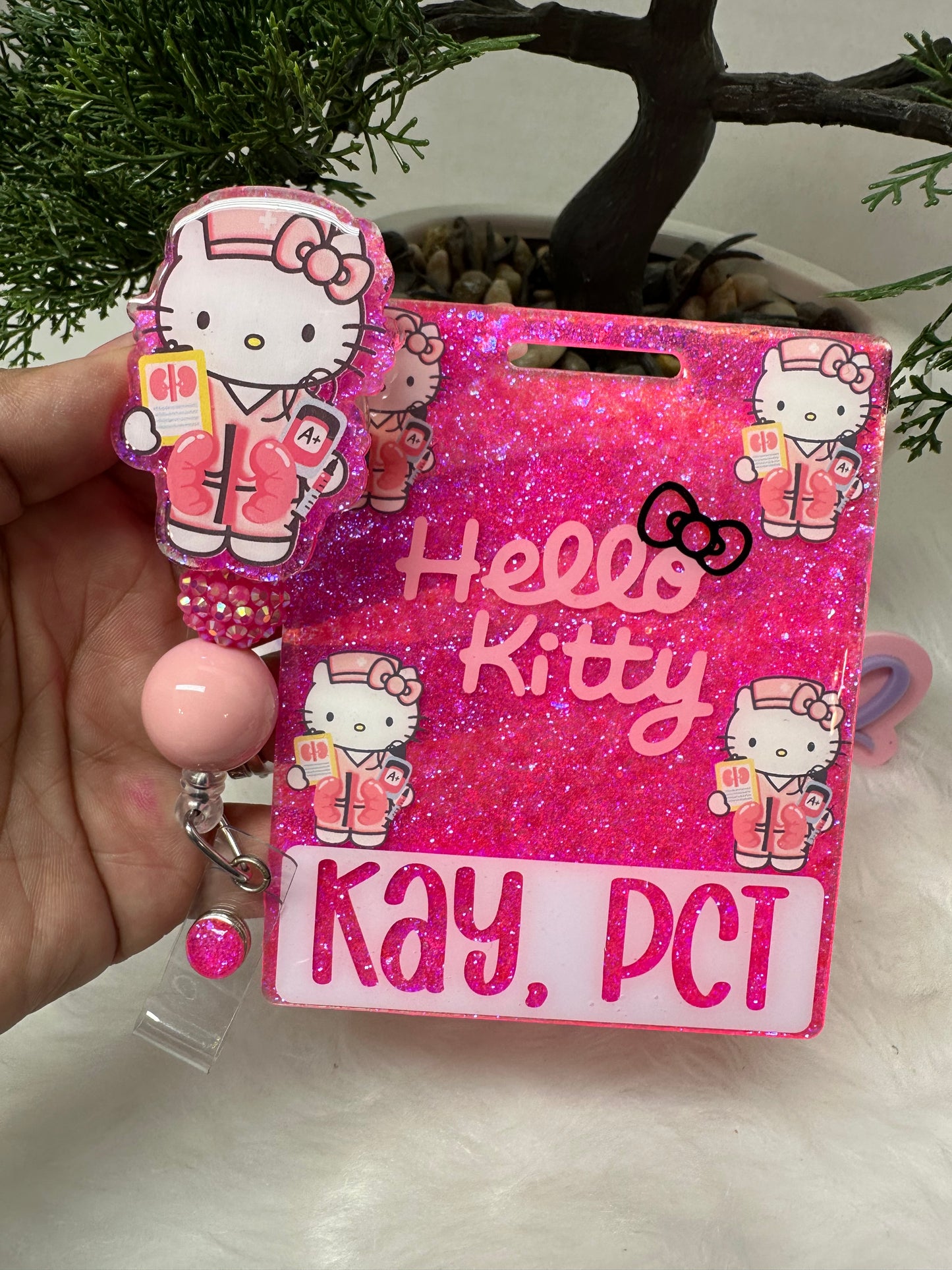 Kitty Dialysis Badge Buddy Set