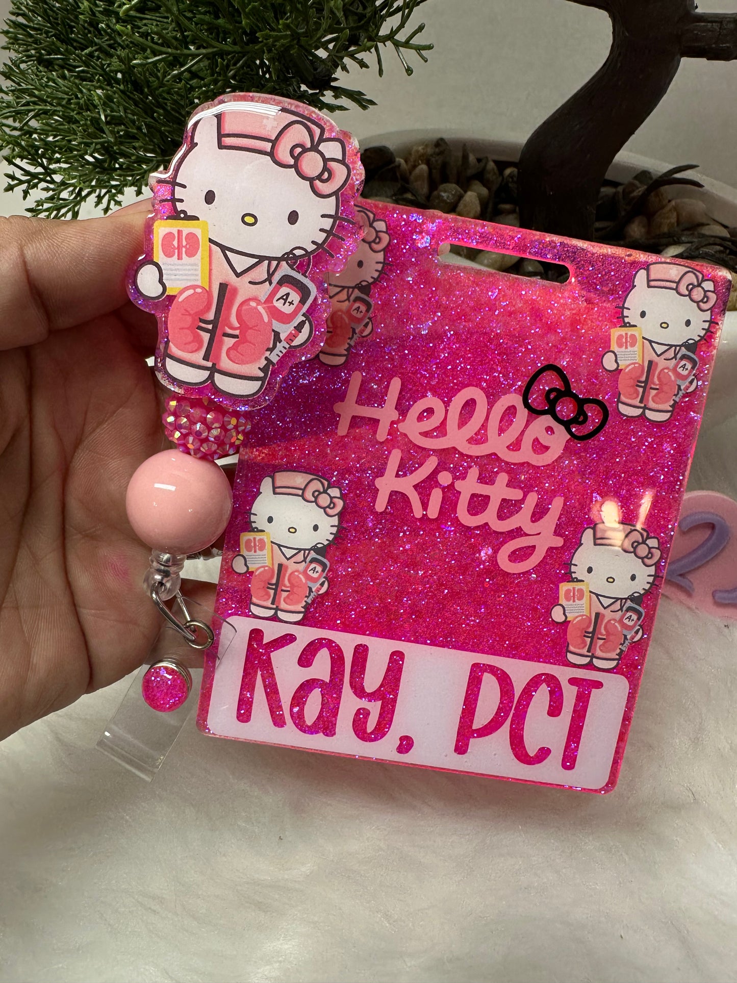 Kitty Dialysis Badge Buddy Set