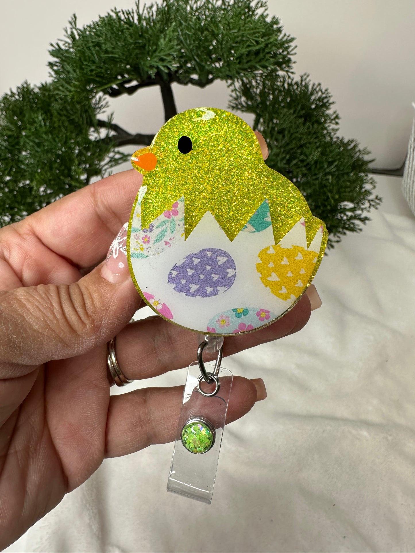 Easter Chick Badge Reel