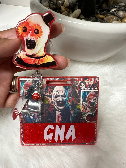 Horror Clown Badge Buddy Set