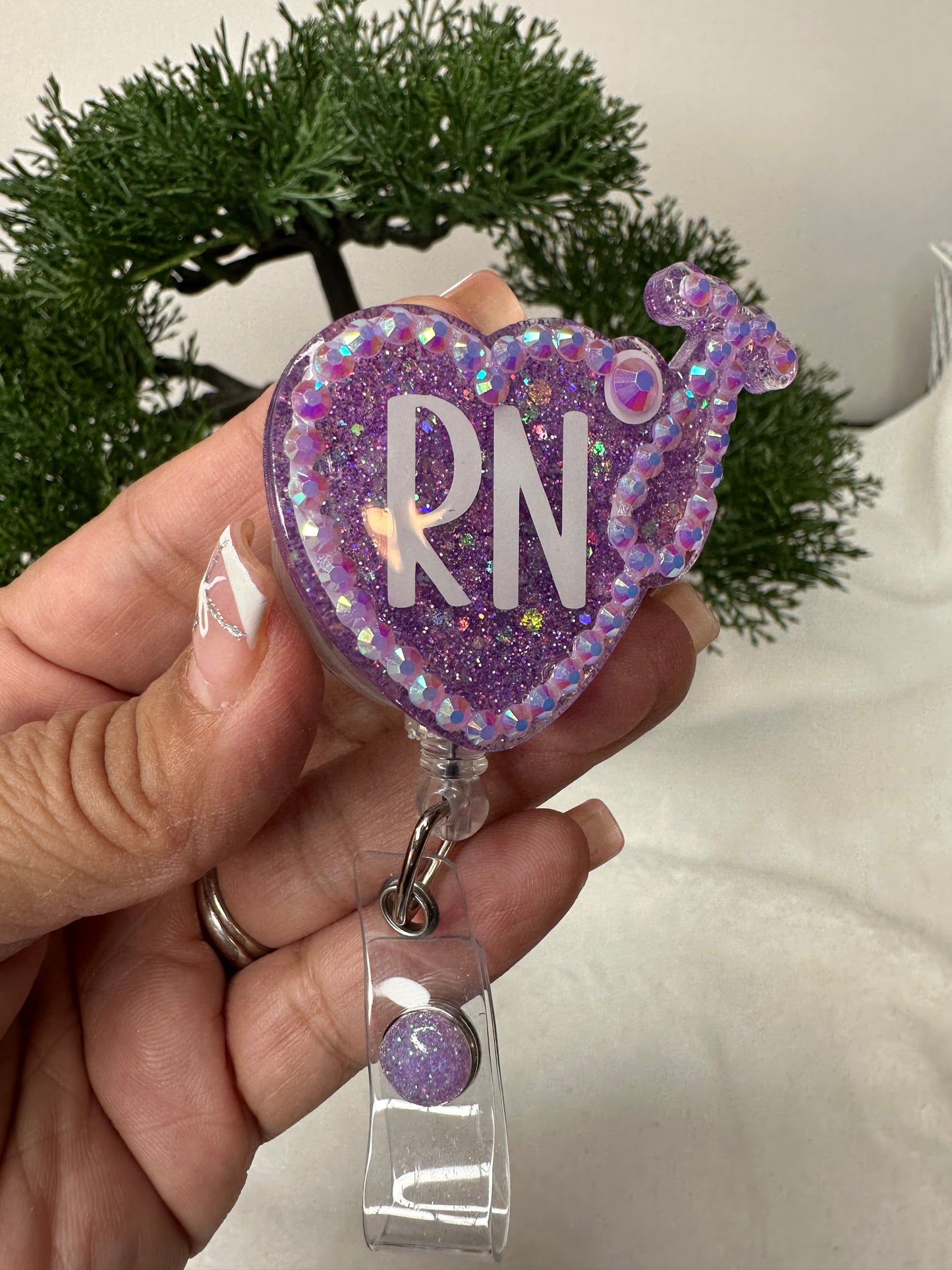 Stethoscope Nurse Heart Badge Reel
