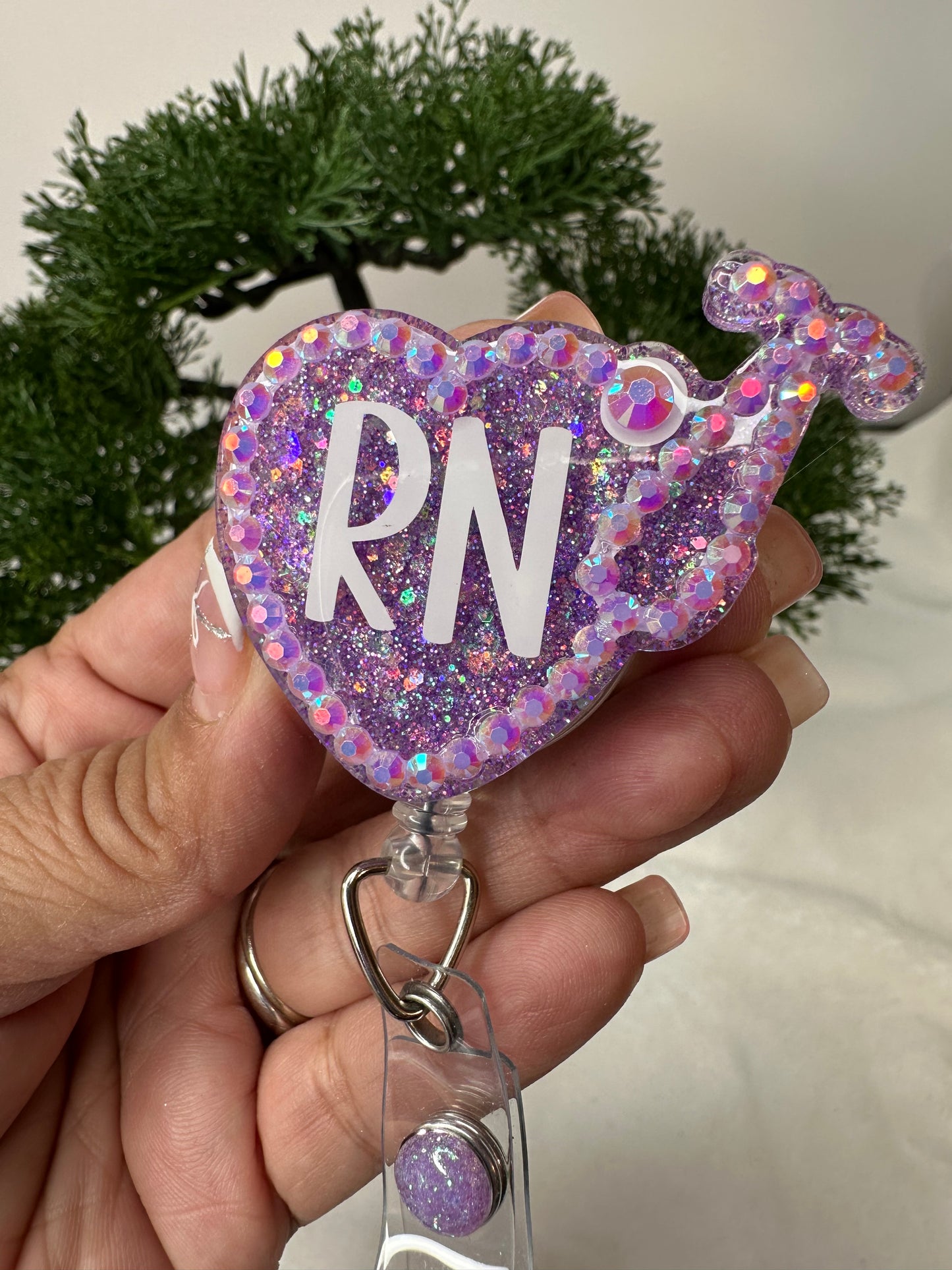 Stethoscope Nurse Heart Badge Reel