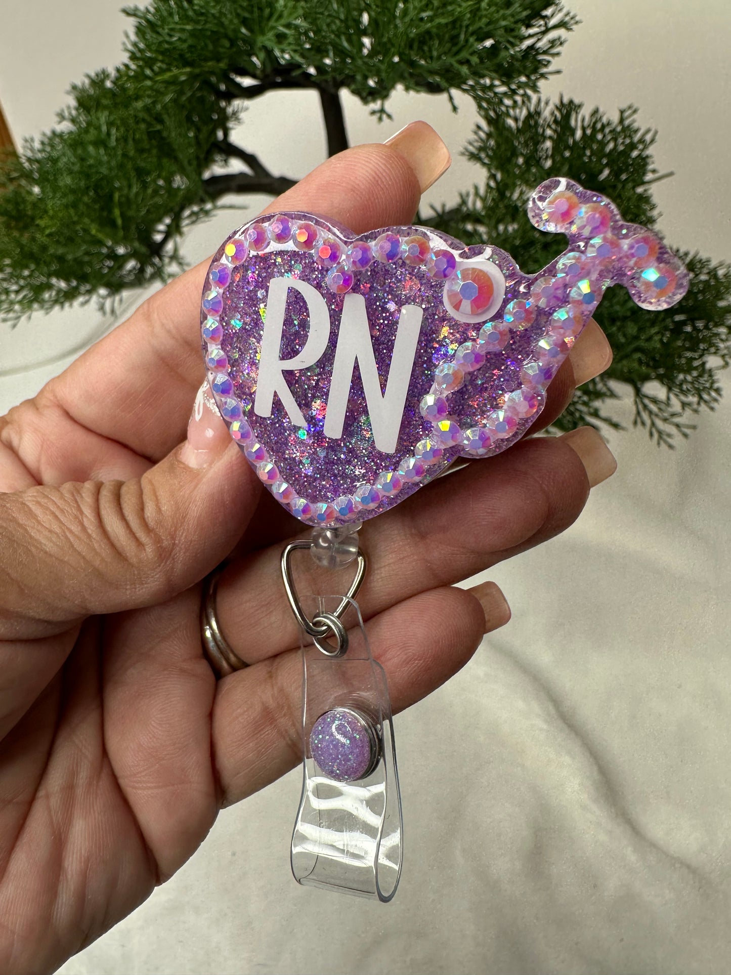 Stethoscope Nurse Heart Badge Reel