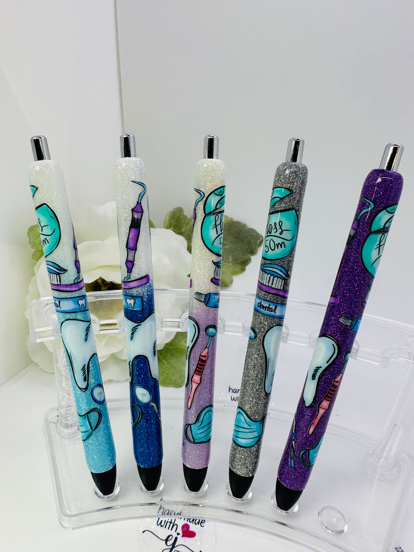 Dental Hygienist Epoxy Glitter Pen