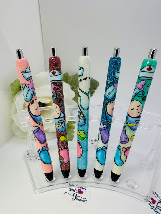 L&D Nurse Epoxy Glitter Pen