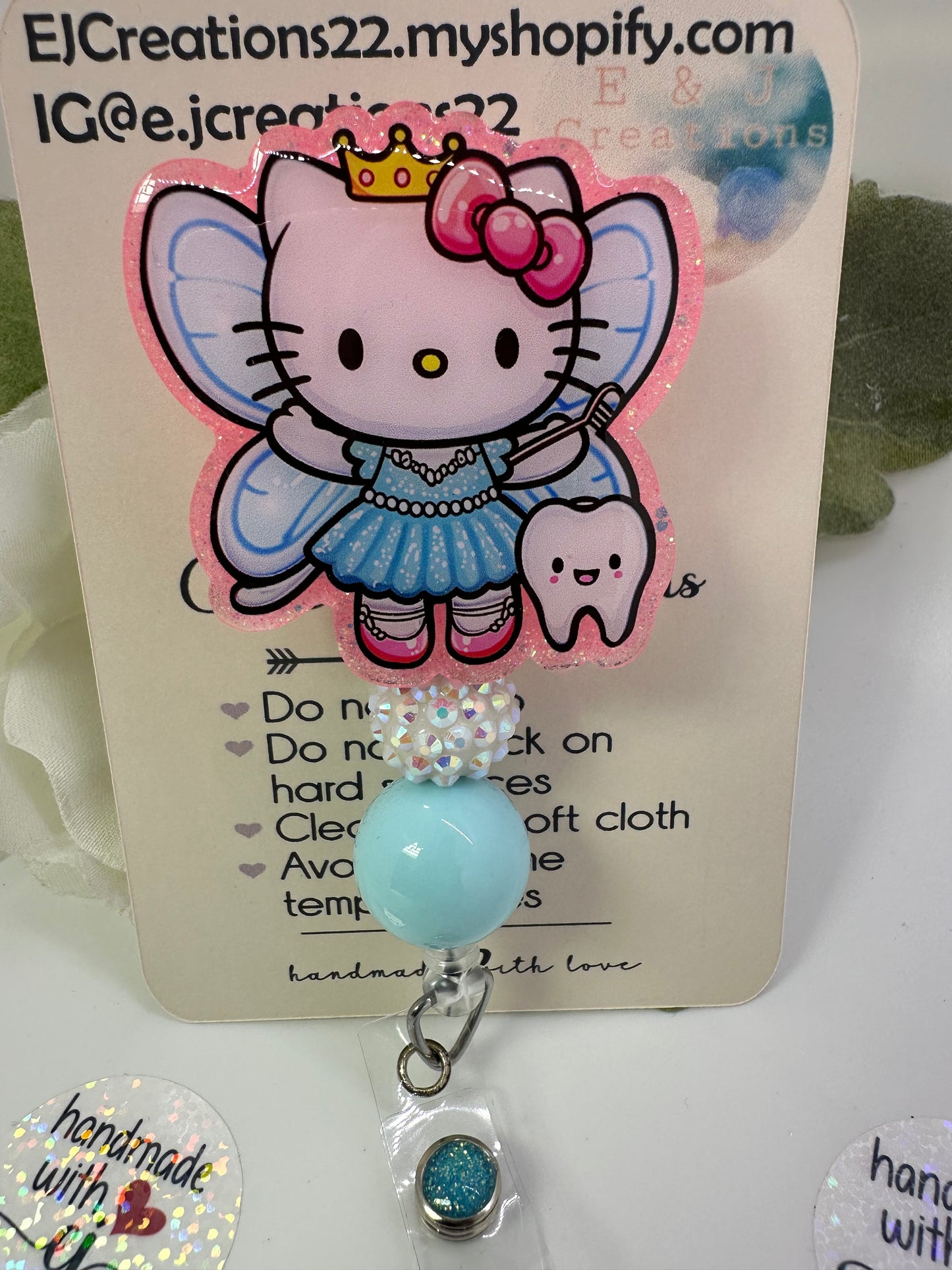 Kitty Tooth Fairy Badge Reel