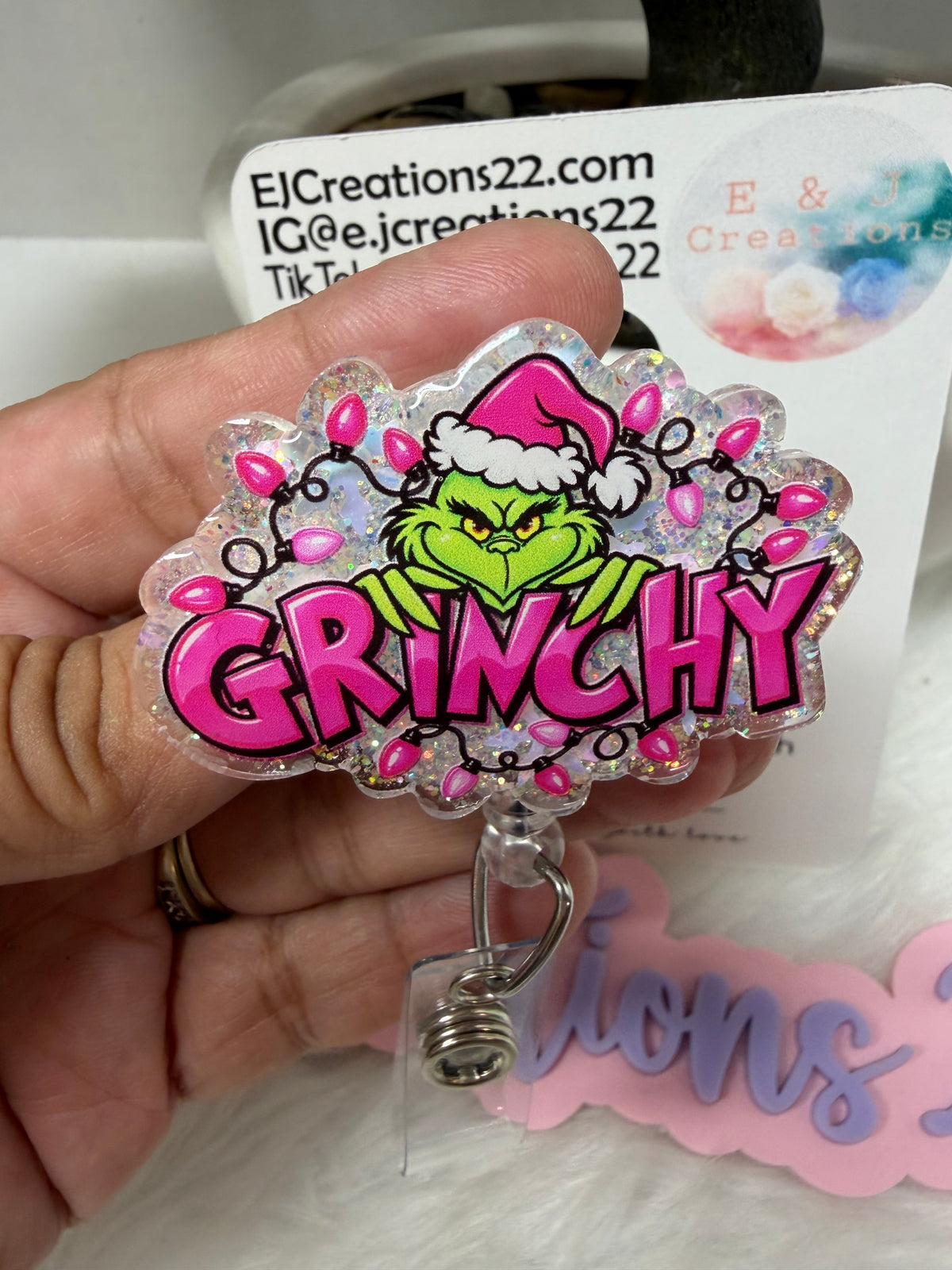Grinchy Badge Reel