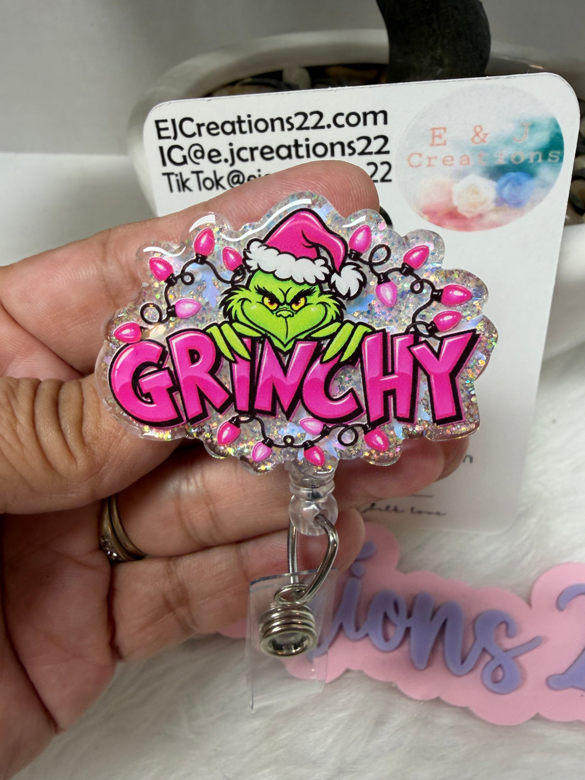 Grinchy Badge Reel