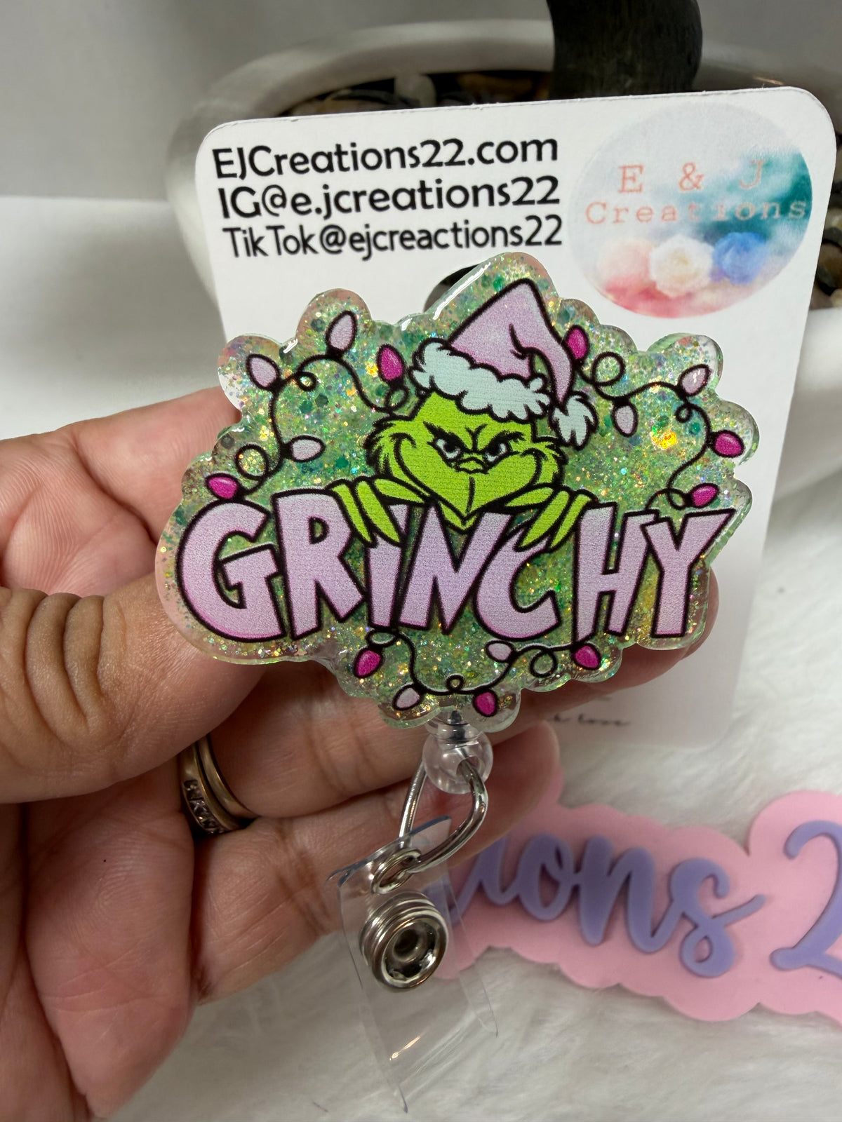 Grinchy Badge Reel