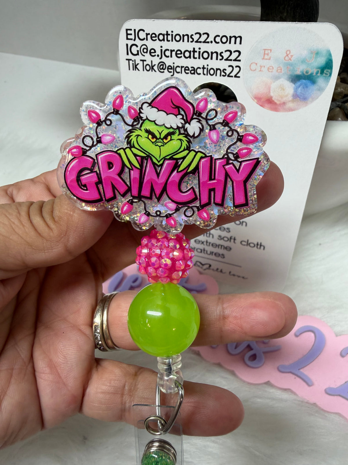 Grinchy Badge Reel