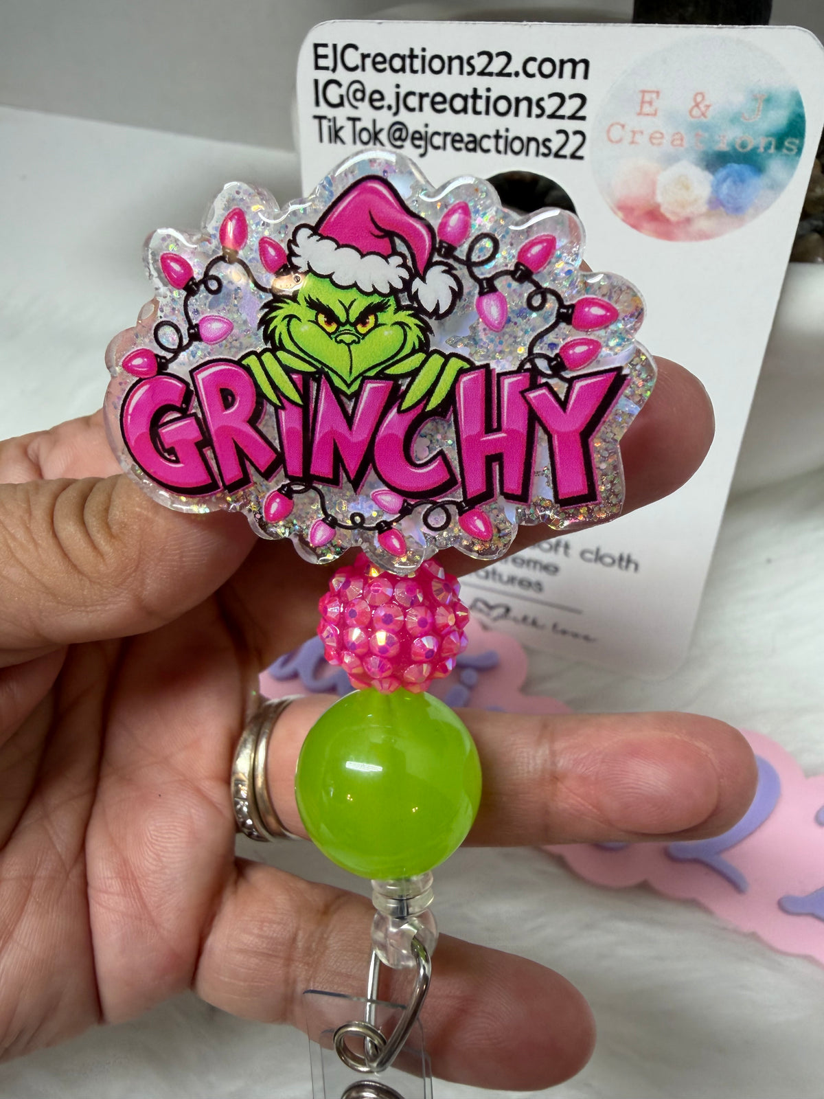 Grinchy Badge Reel
