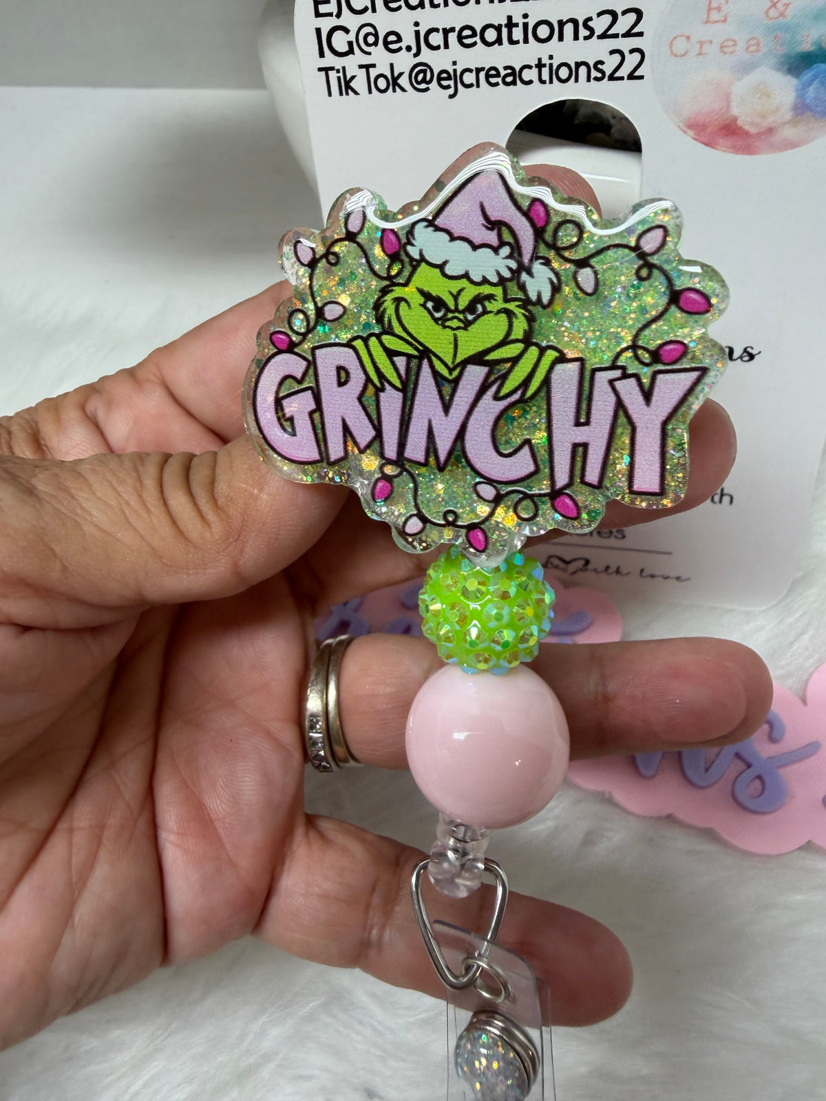 Grinchy Badge Reel