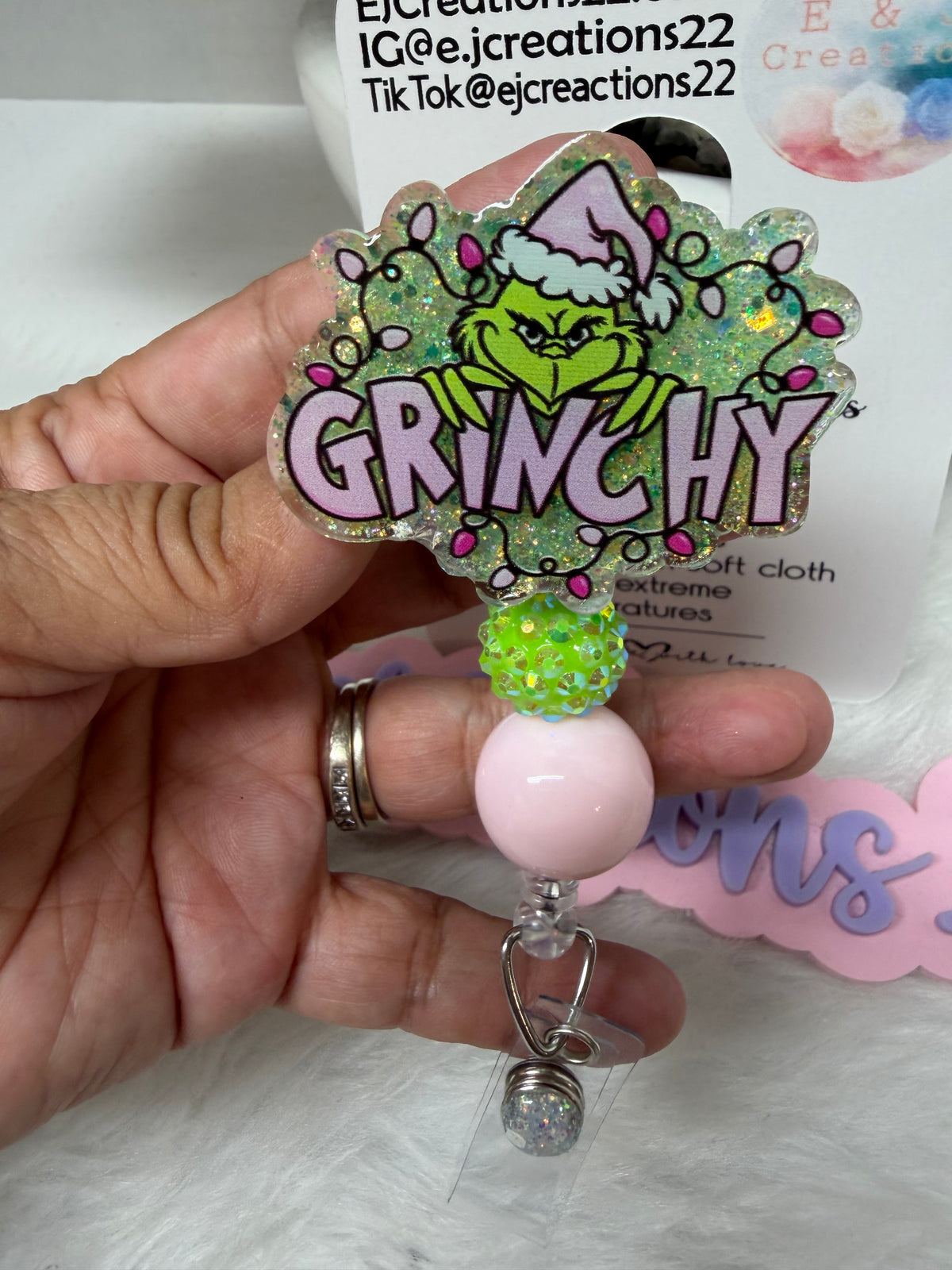 Grinchy Badge Reel