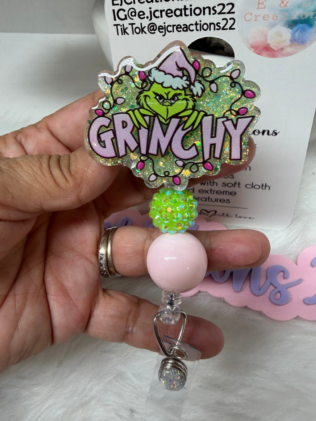 Grinchy Badge Reel