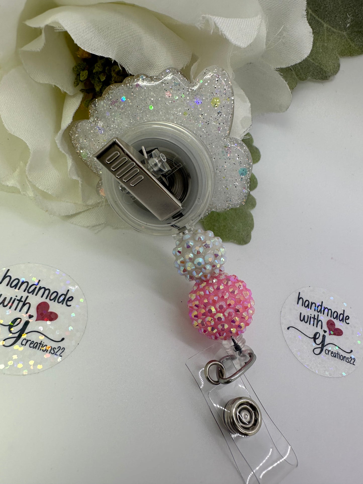 Pink Kitty Tooth Fairy Badge Reel