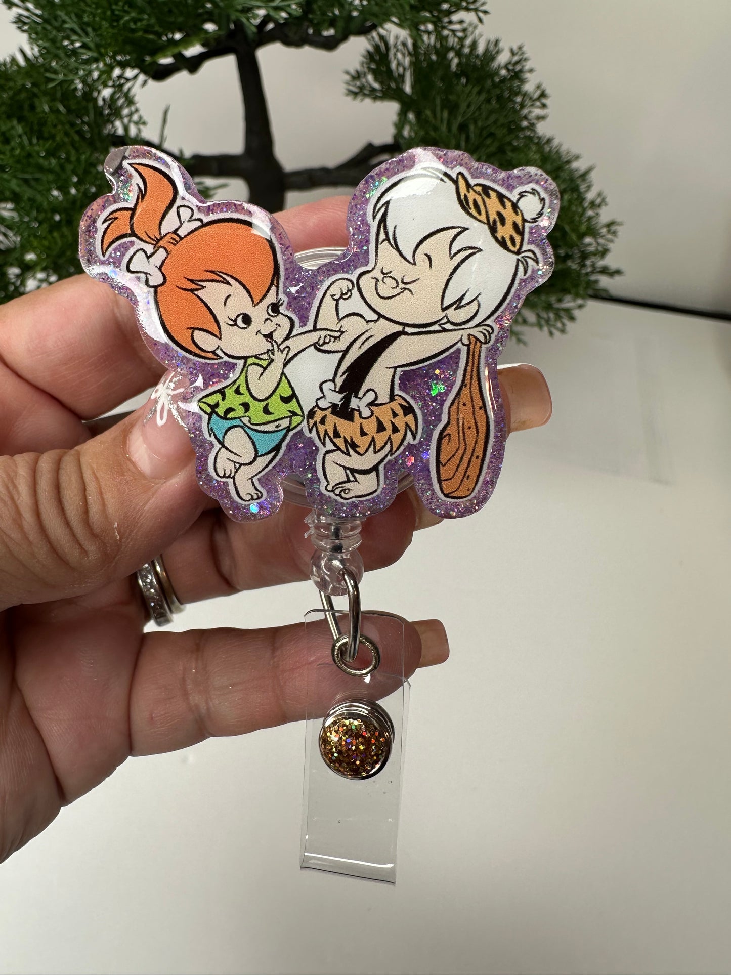 Pebbles and Bam Bam Badge Reel