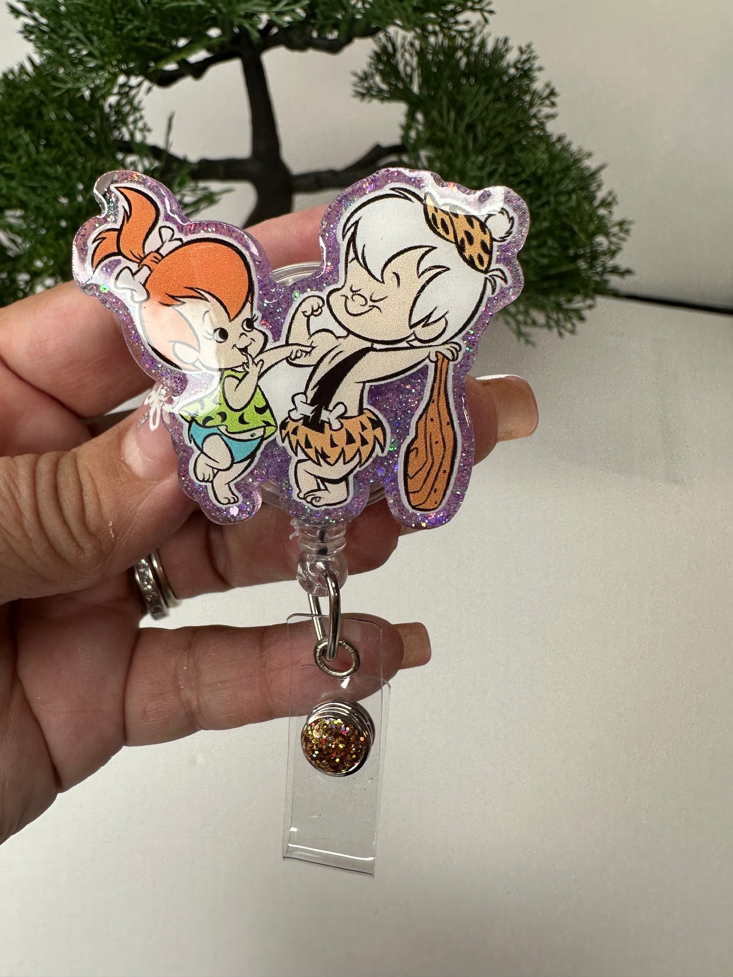 Pebbles and Bam Bam Badge Reel