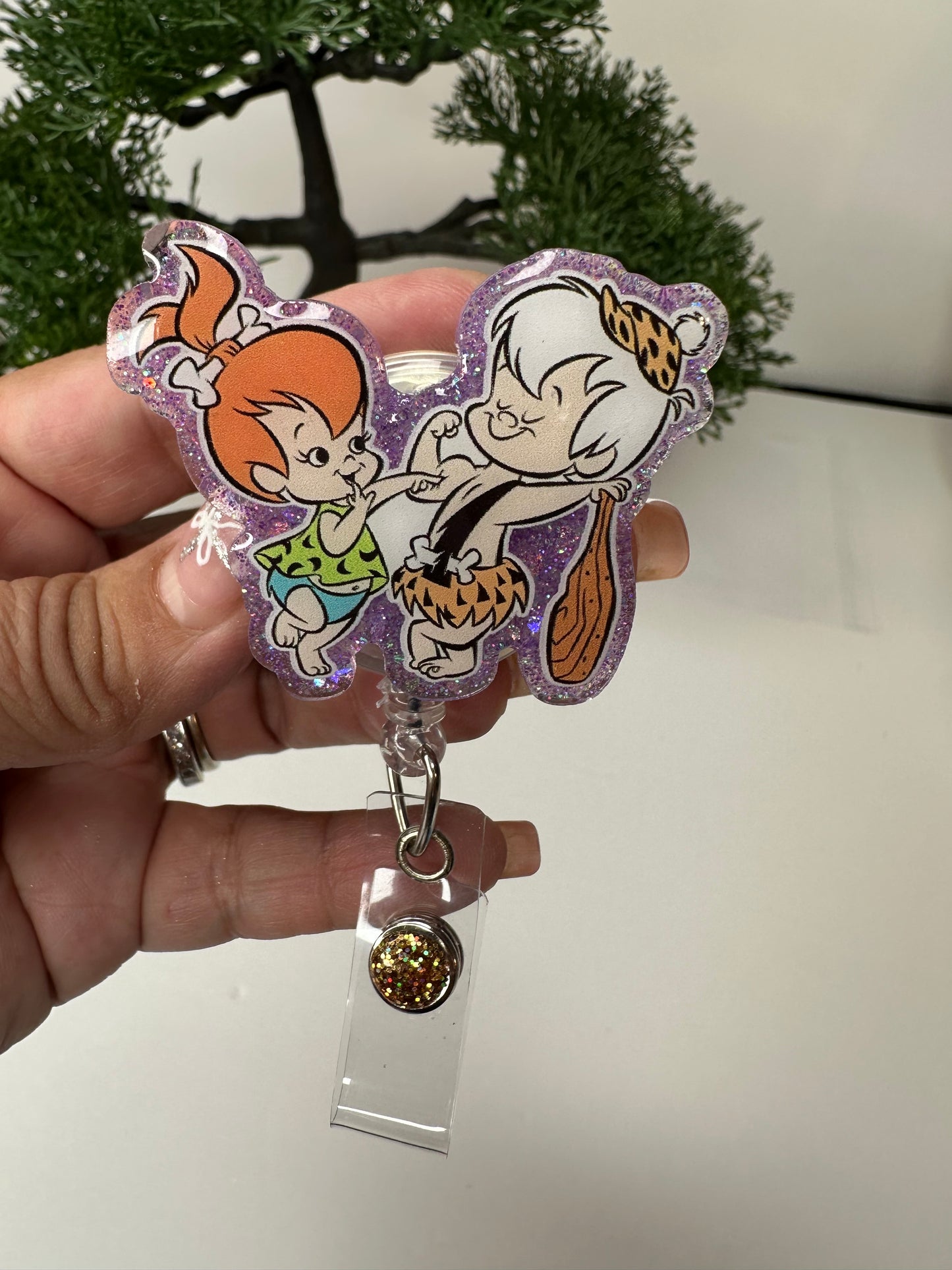 Pebbles and Bam Bam Badge Reel