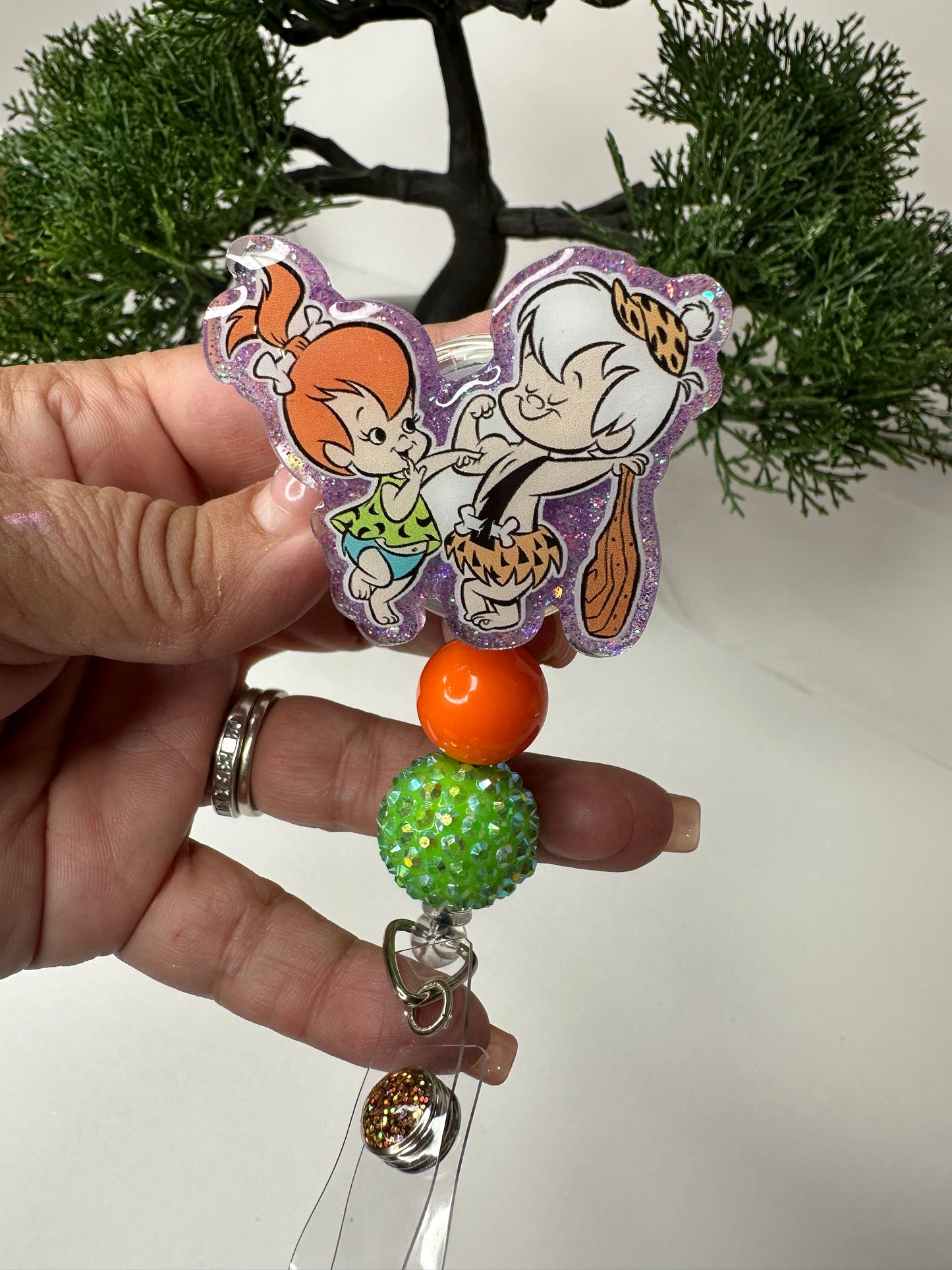 Pebbles and Bam Bam Badge Reel