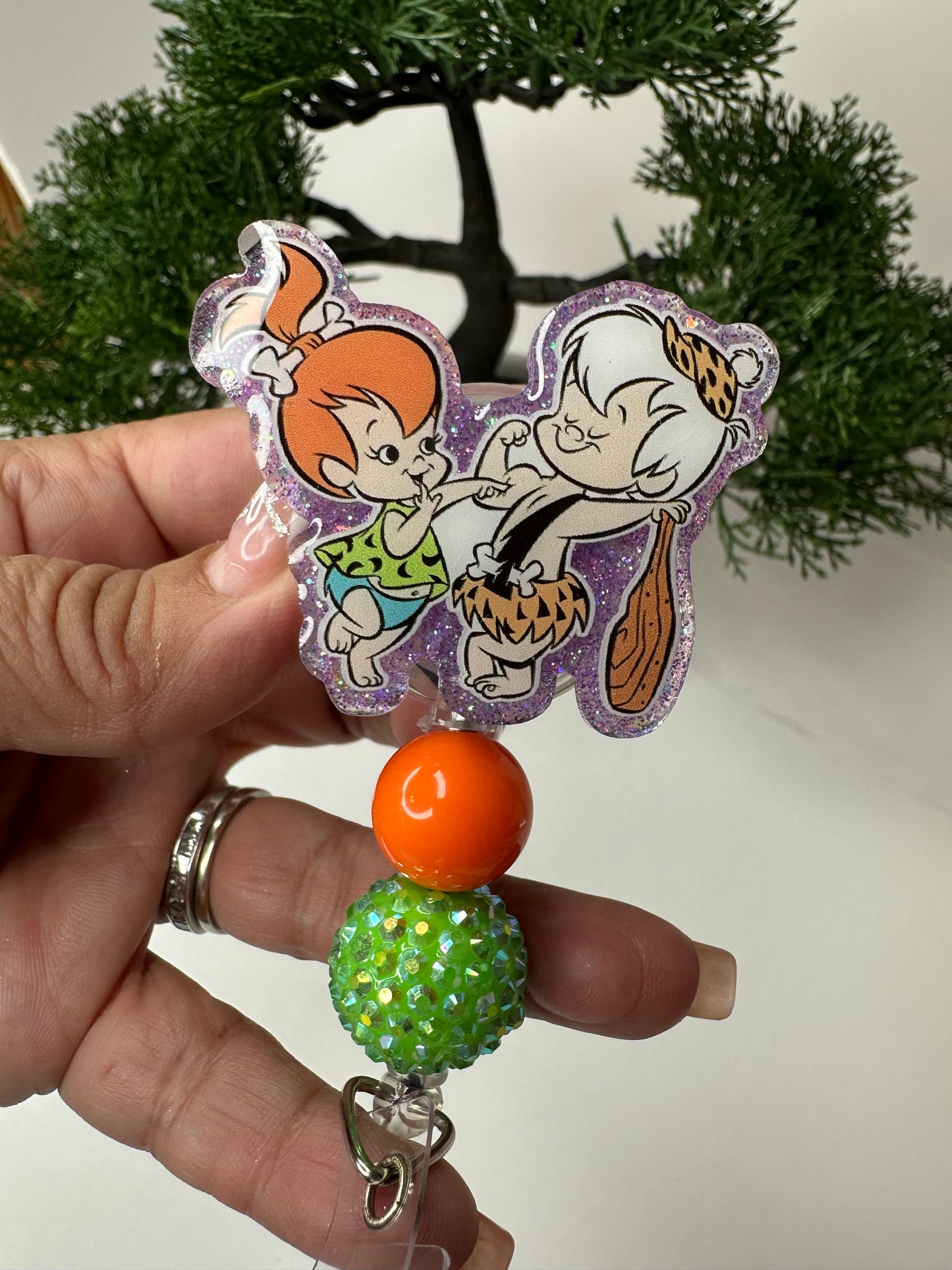 Pebbles and Bam Bam Badge Reel