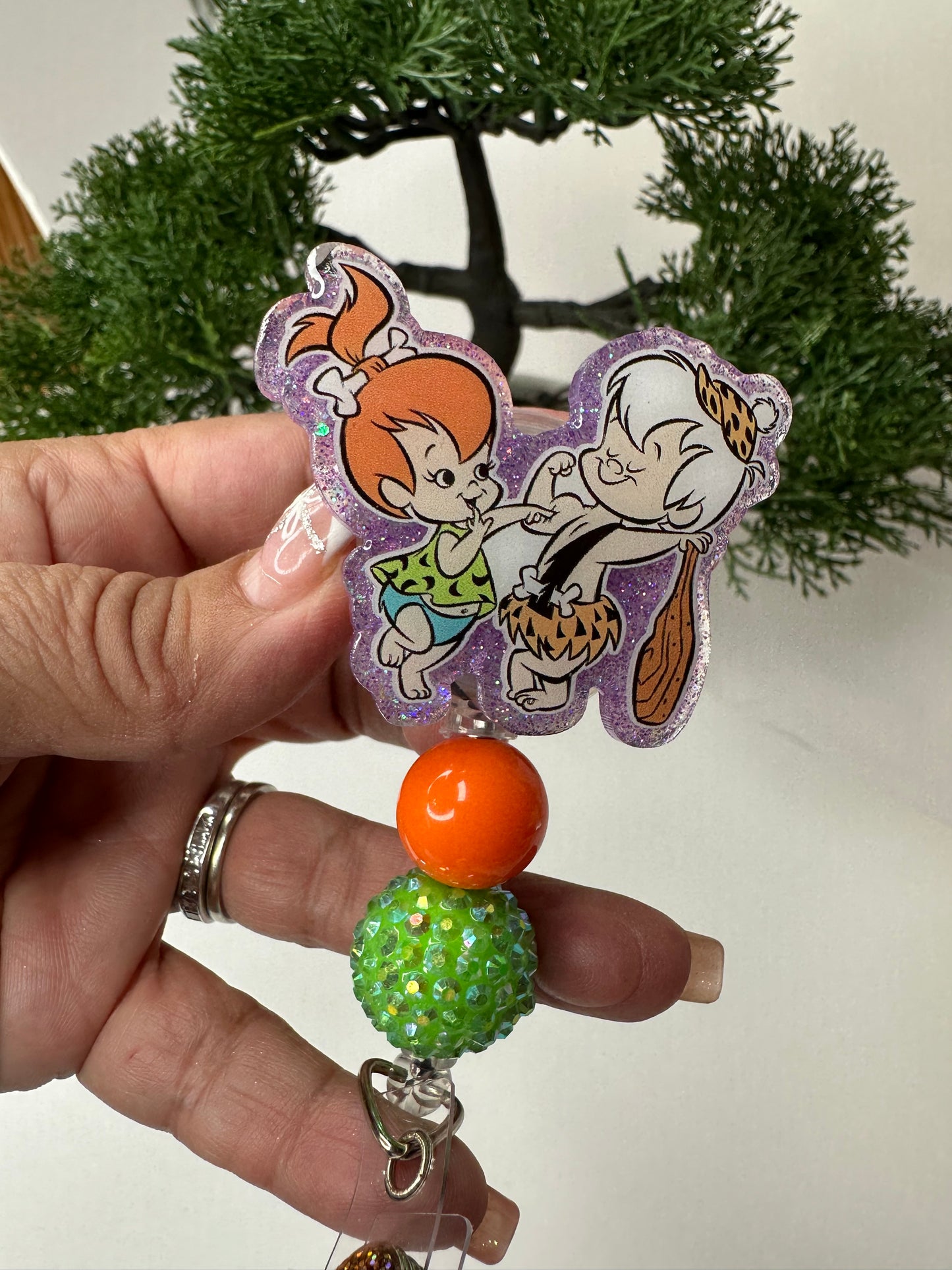 Pebbles and Bam Bam Badge Reel