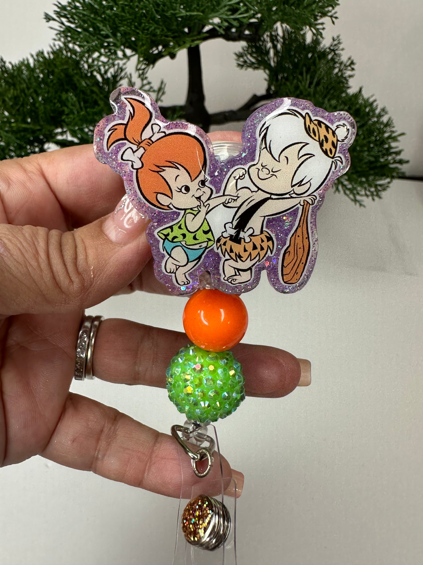 Pebbles and Bam Bam Badge Reel