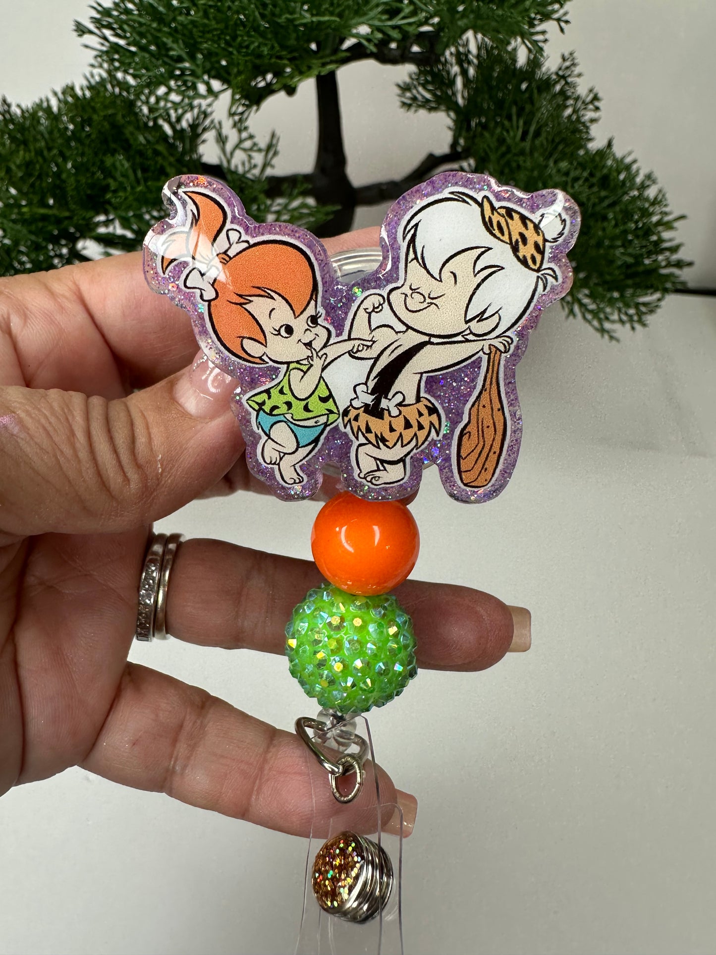 Pebbles and Bam Bam Badge Reel