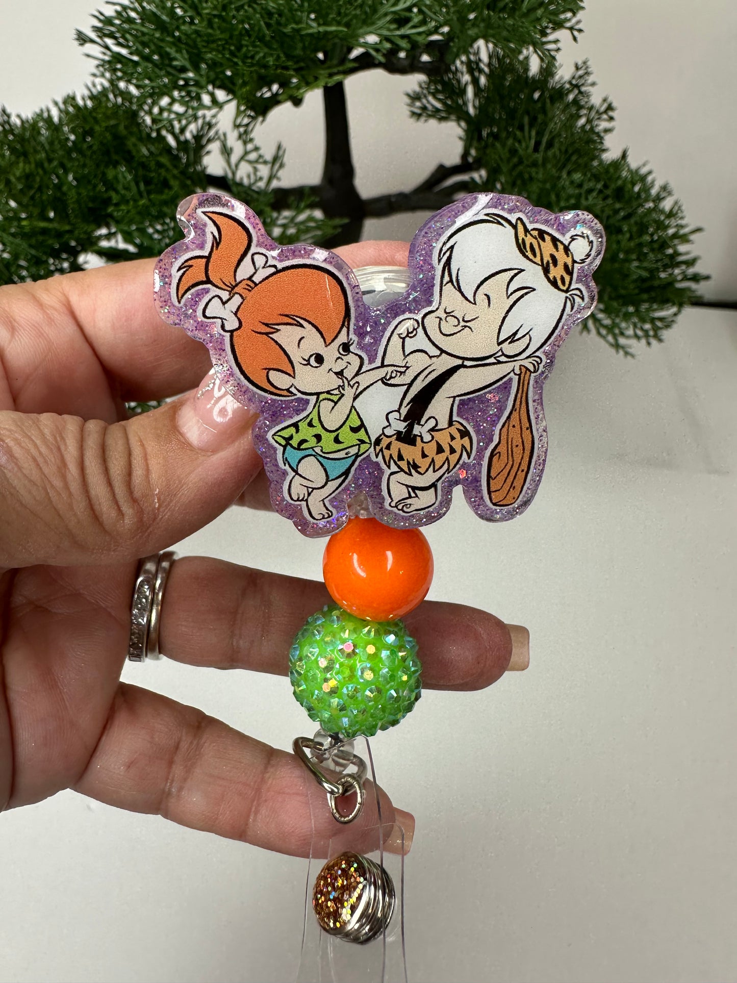 Pebbles and Bam Bam Badge Reel