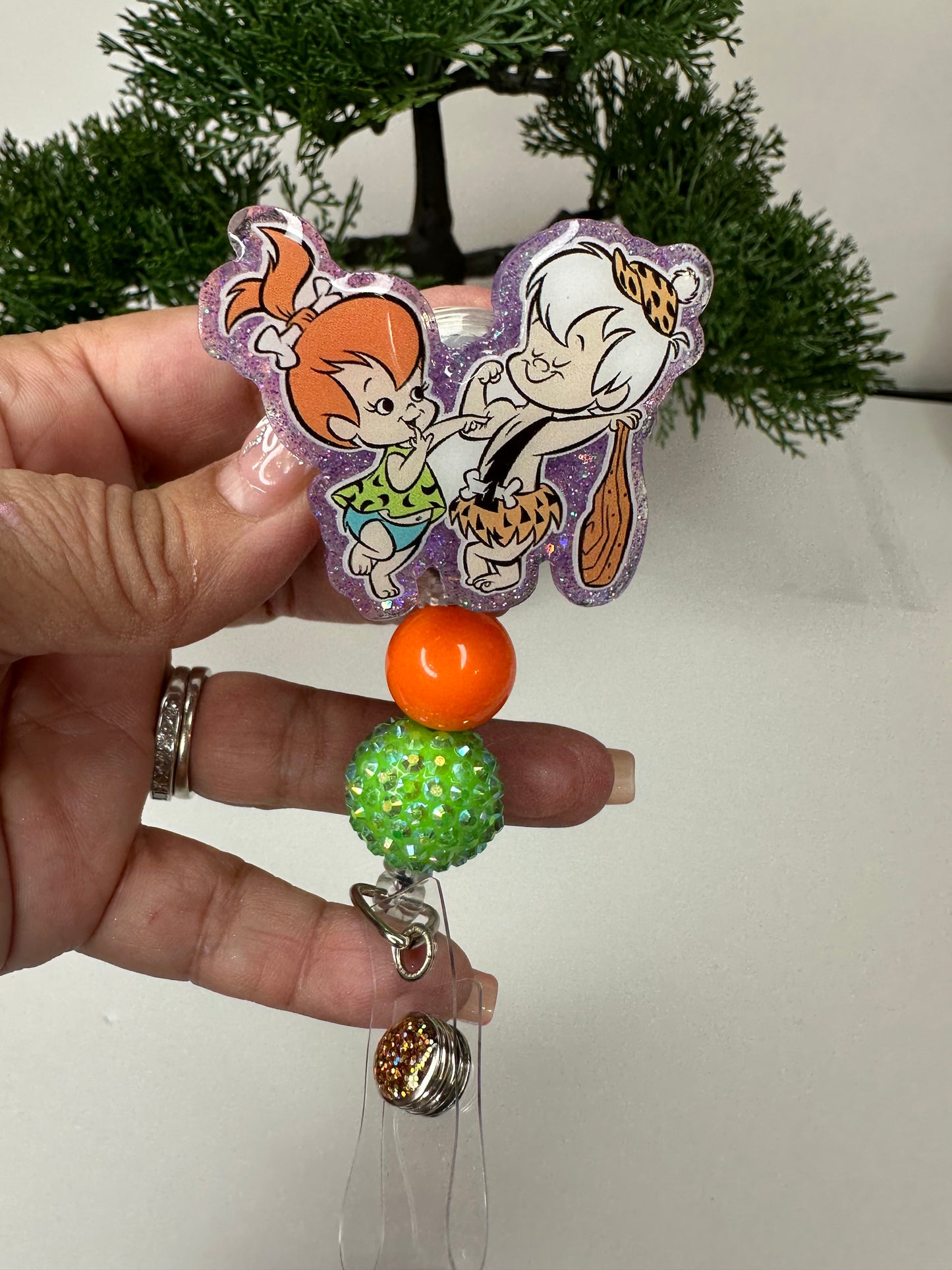 Pebbles and Bam Bam Badge Reel
