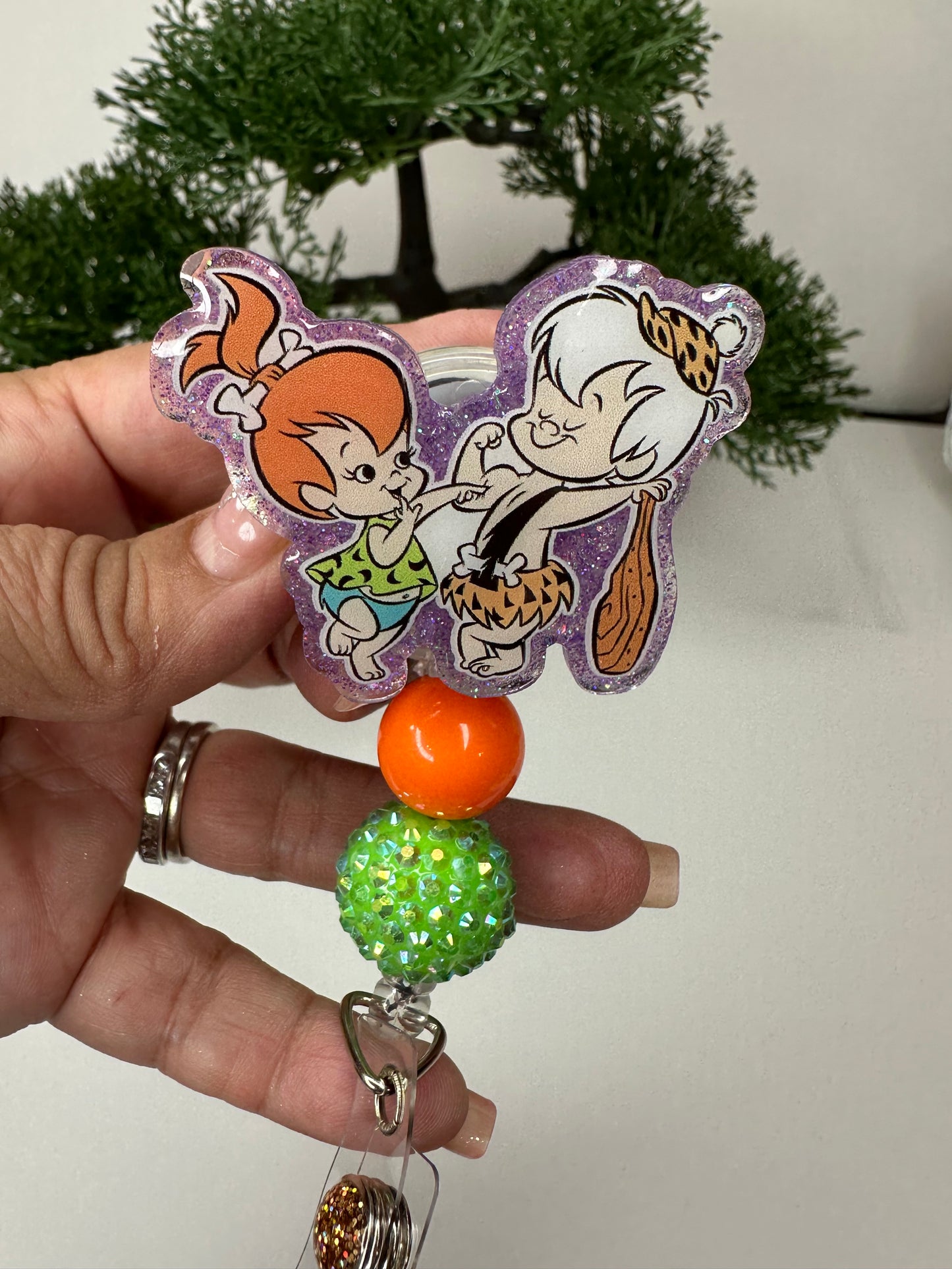 Pebbles and Bam Bam Badge Reel