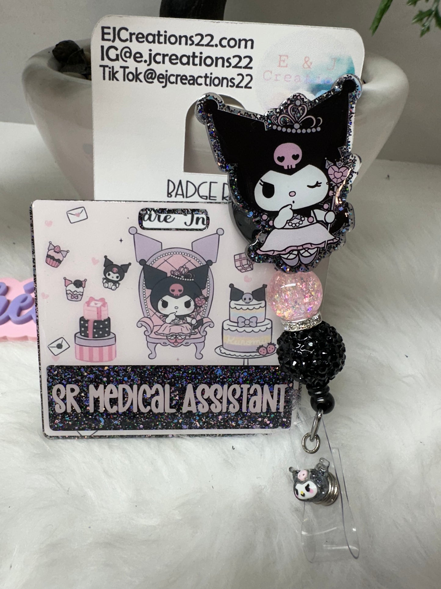 Princess Ku-ro Badge Buddy Set