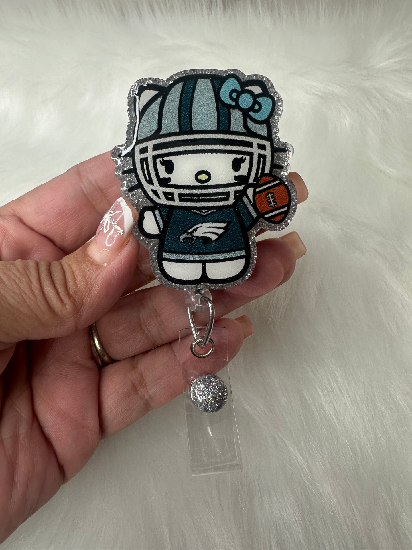 Kitty Sports football Badge Reel