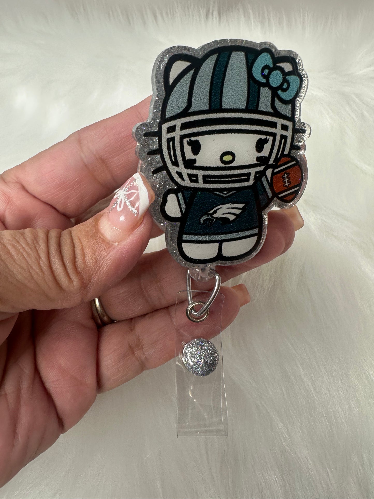 Kitty Sports football Badge Reel