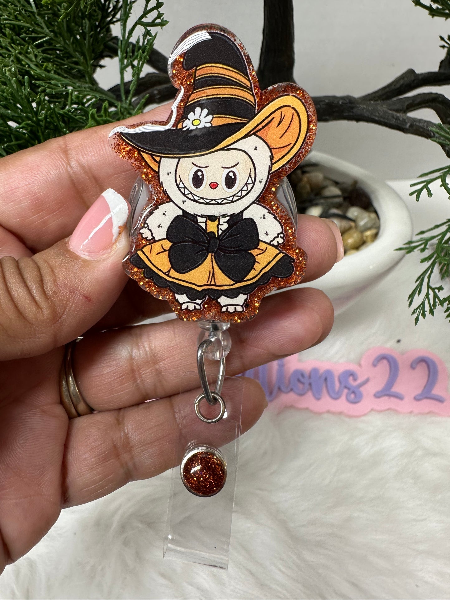 La Boo Boo Candy Corn Badge Reel
