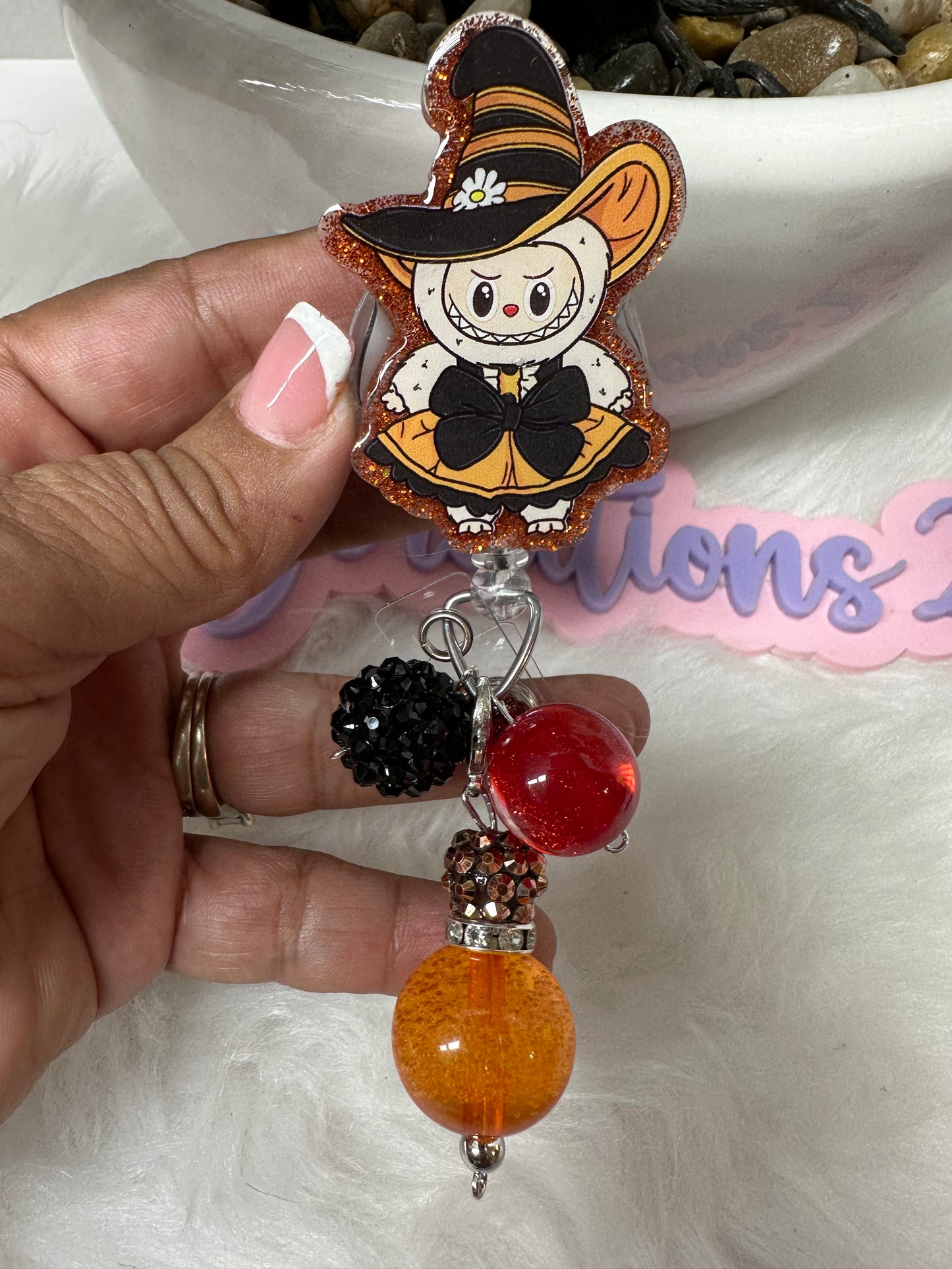 La Boo Boo Candy Corn Badge Reel