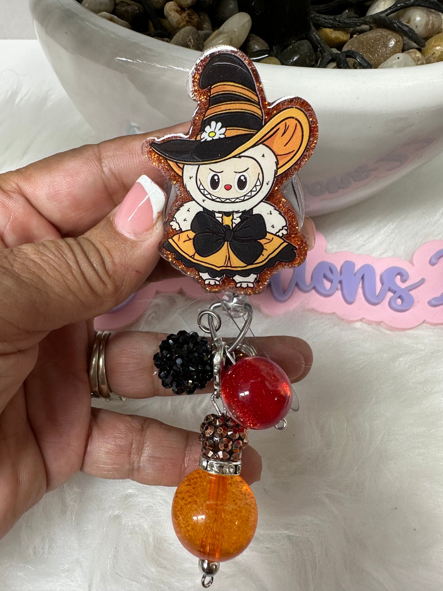 La Boo Boo Candy Corn Badge Reel