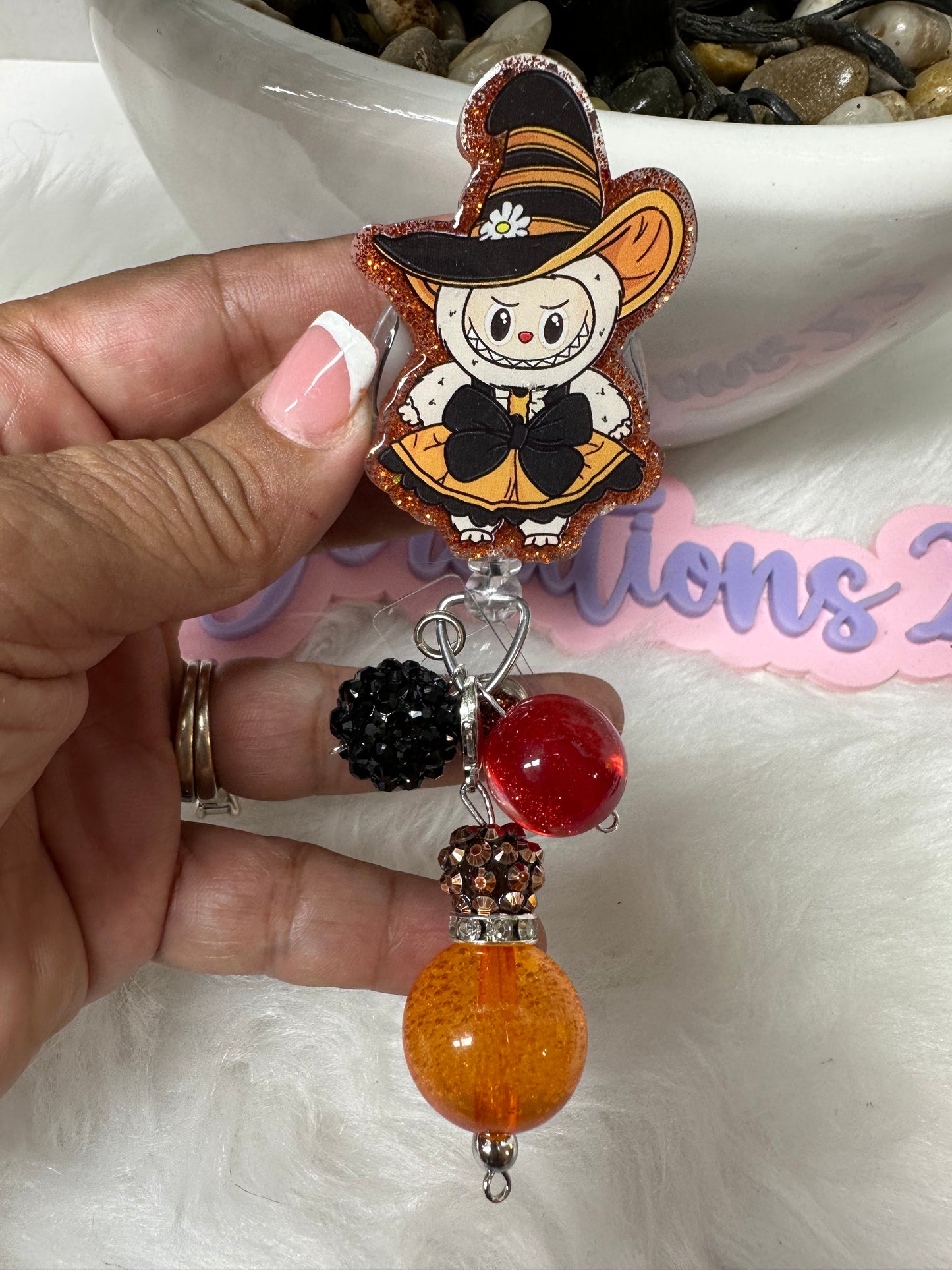 La Boo Boo Candy Corn Badge Reel