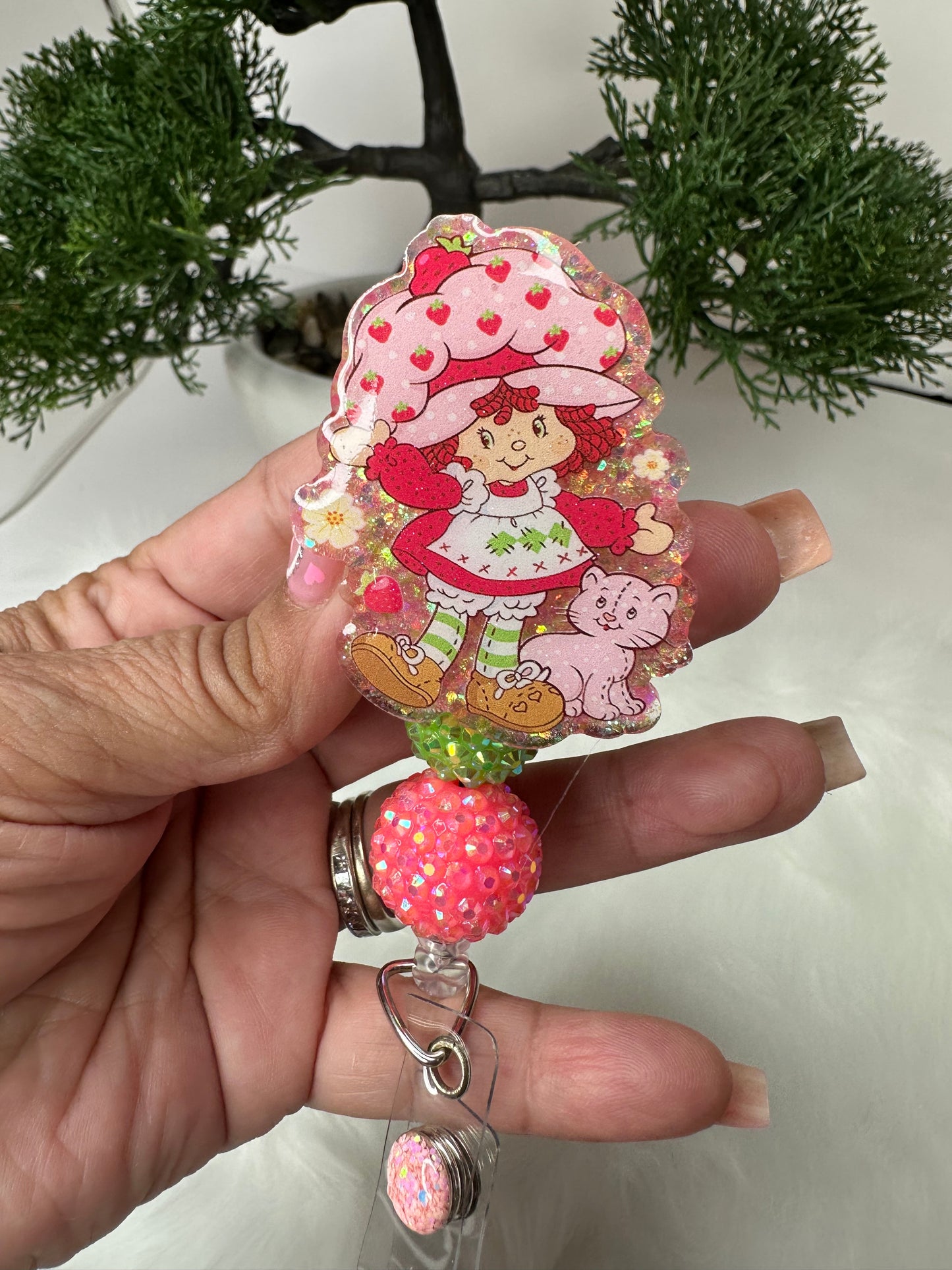Strawberry Girl Badge Reel