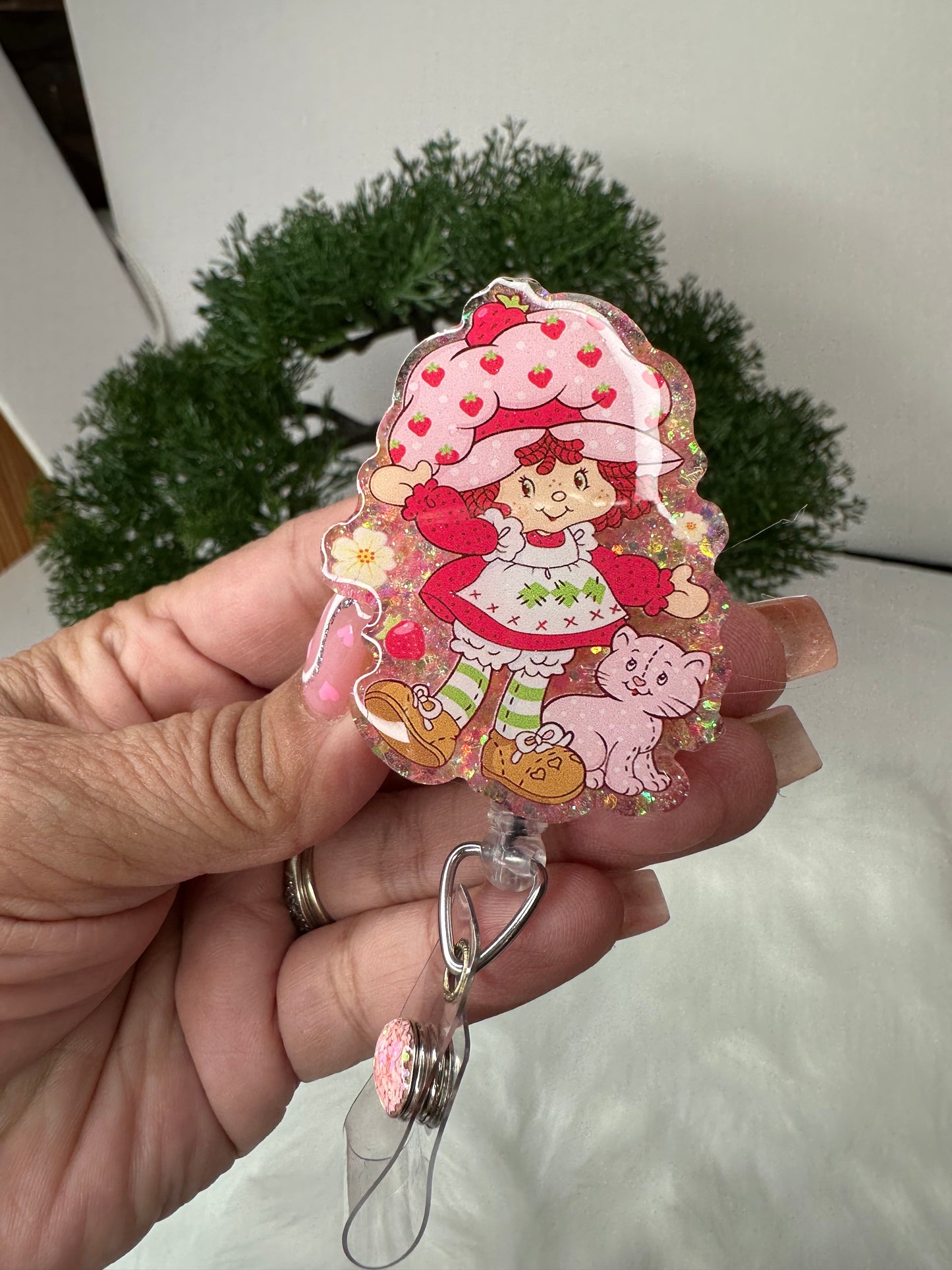 Strawberry Girl Badge Reel