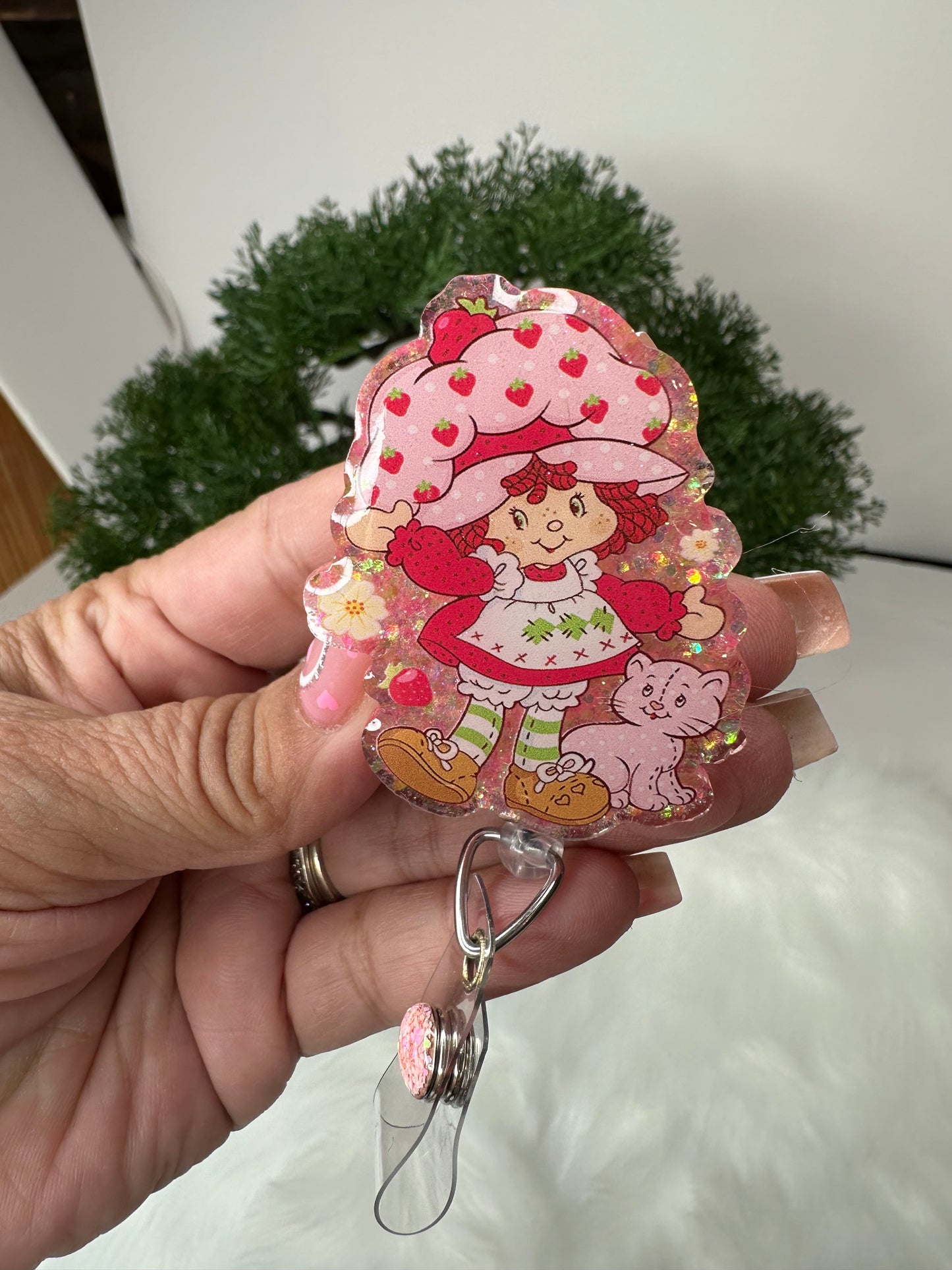 Strawberry Girl Badge Reel