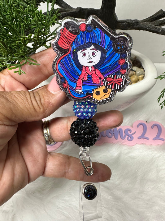 Coraline Cartoon Badge Reel
