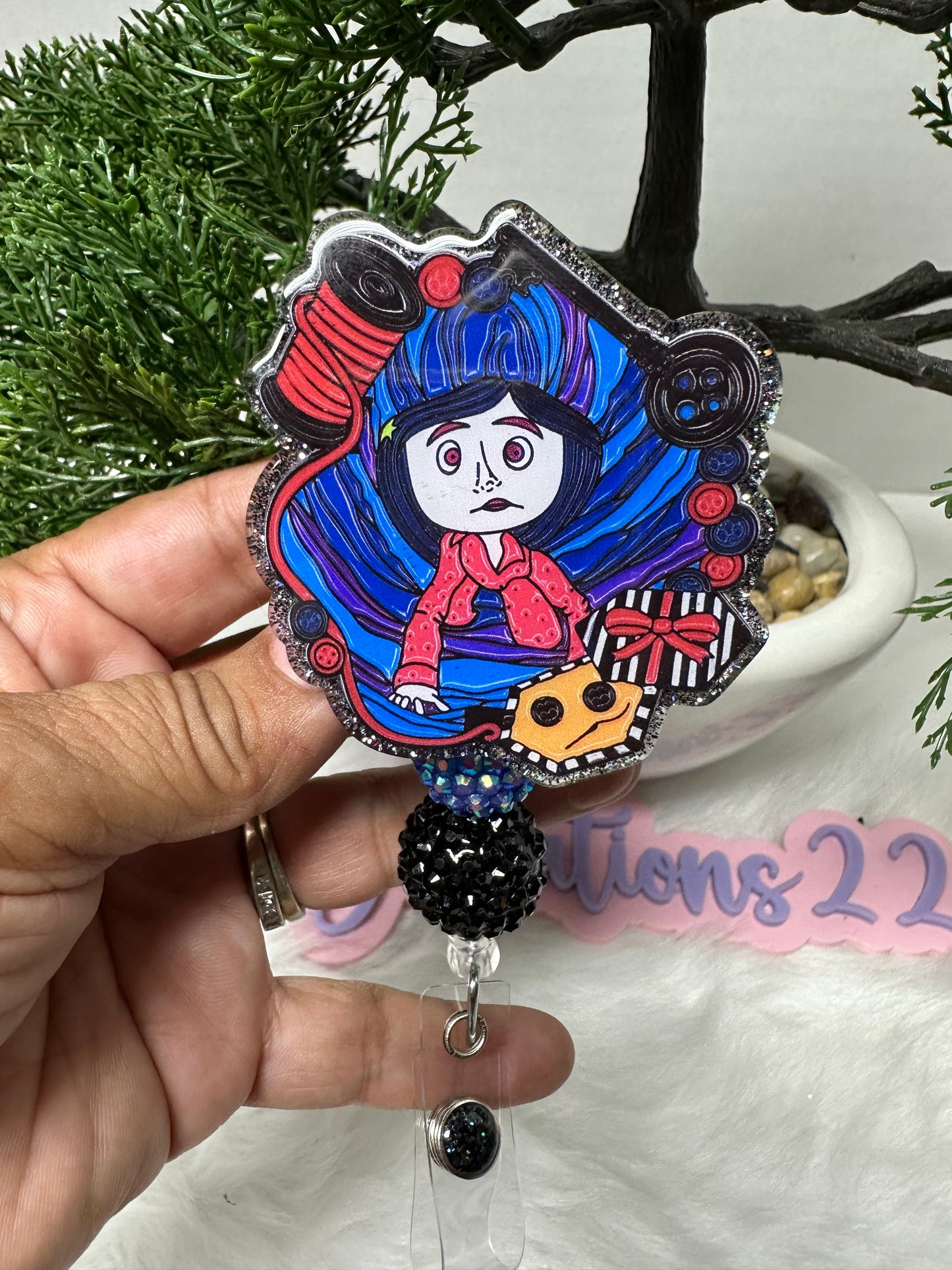 Coraline Cartoon Badge Reel