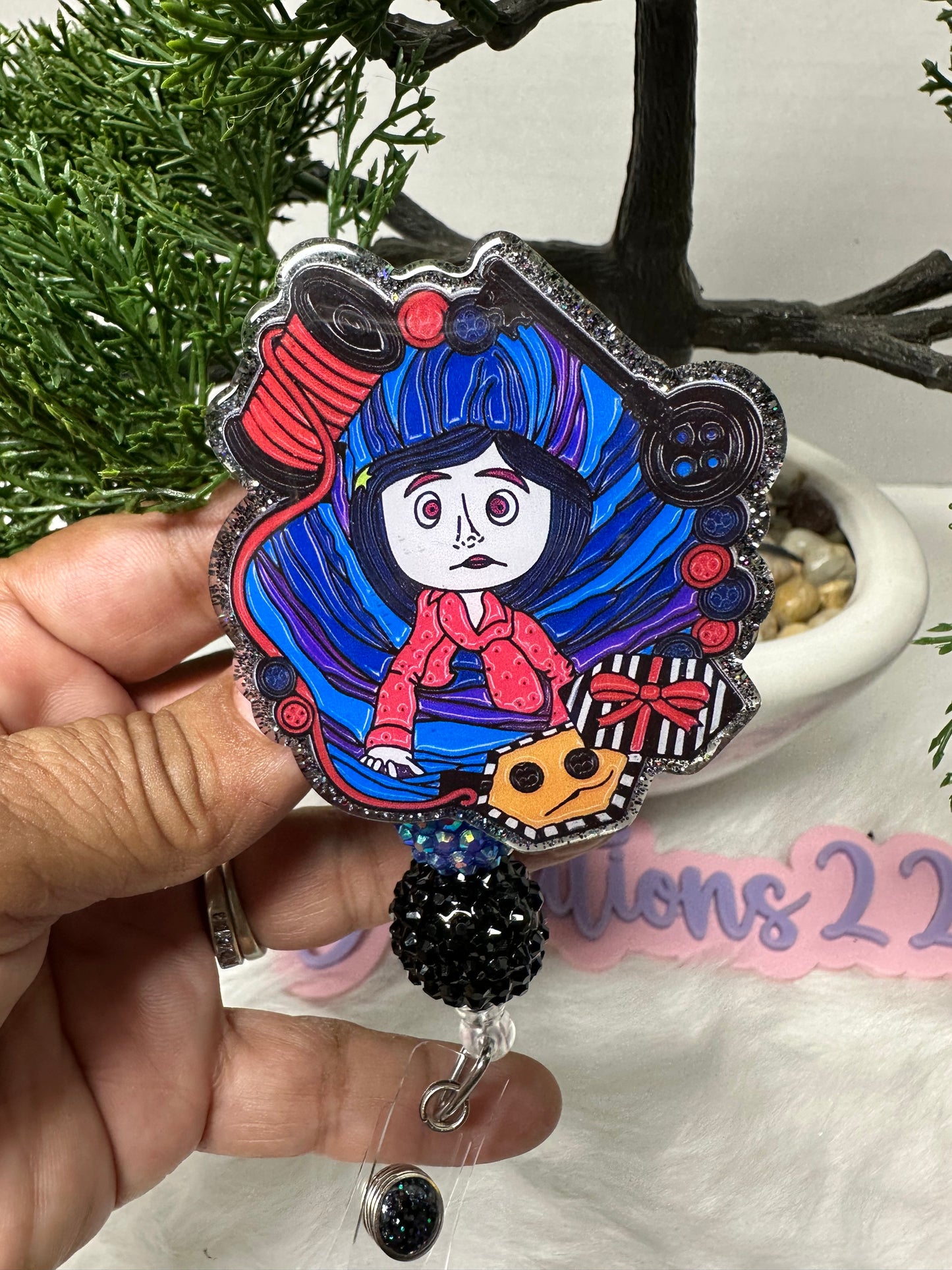 Coraline Cartoon Badge Reel