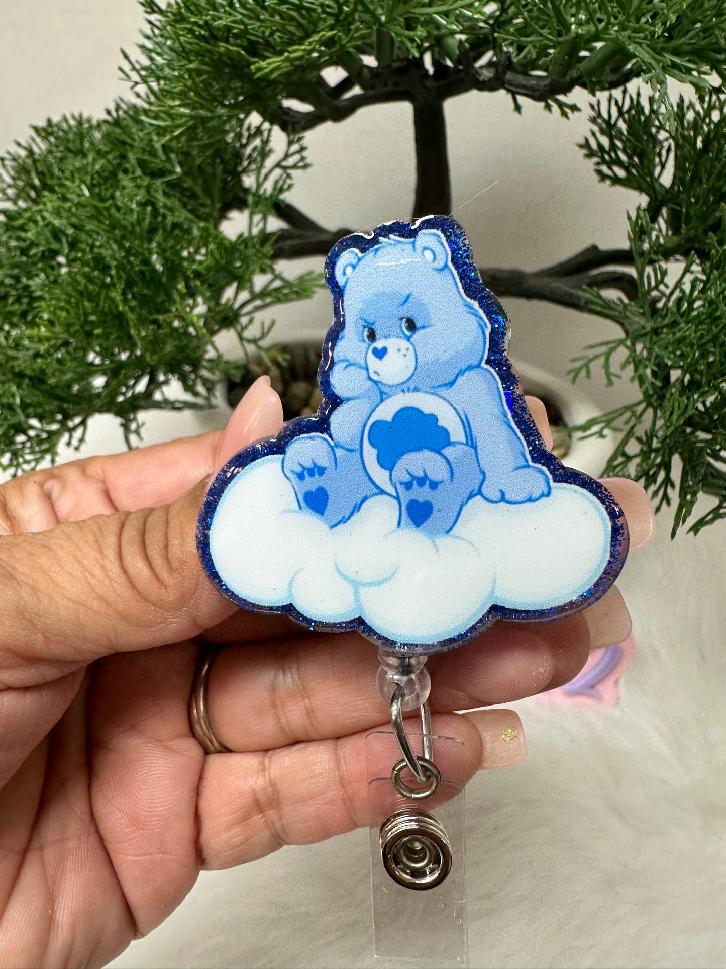 Grumpy Bear Badge Reel