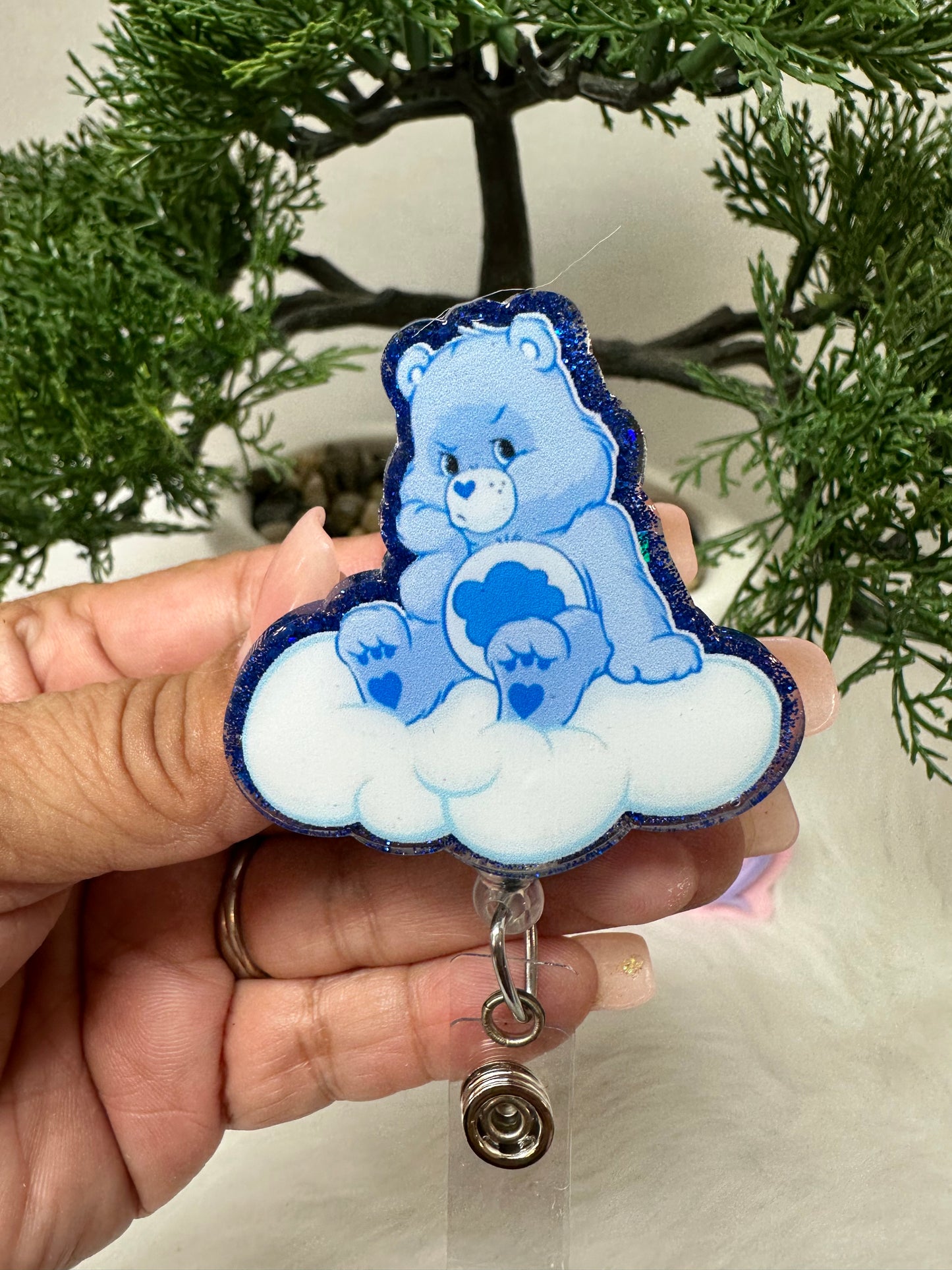 Grumpy Bear Badge Reel