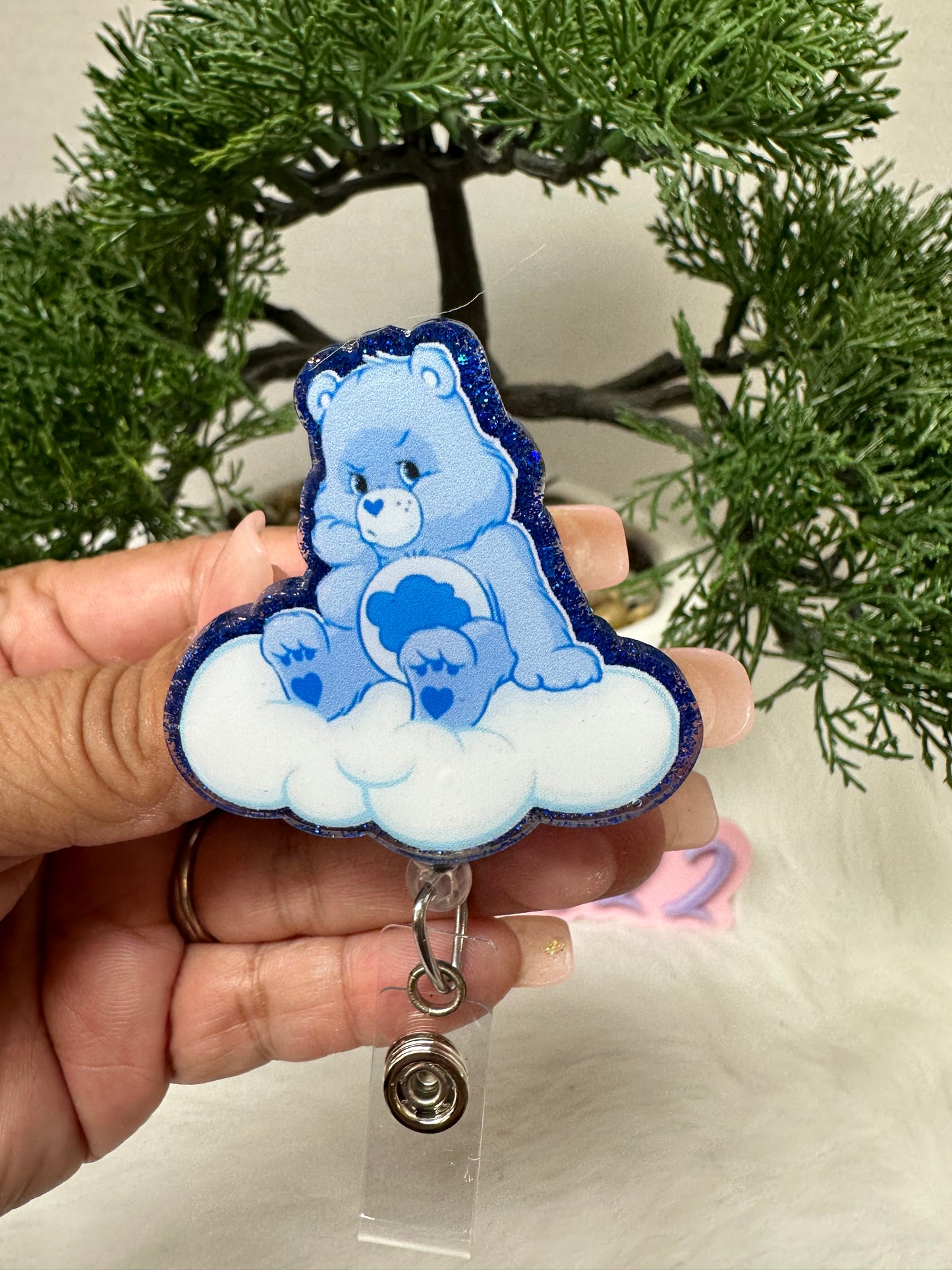 Grumpy Bear Badge Reel