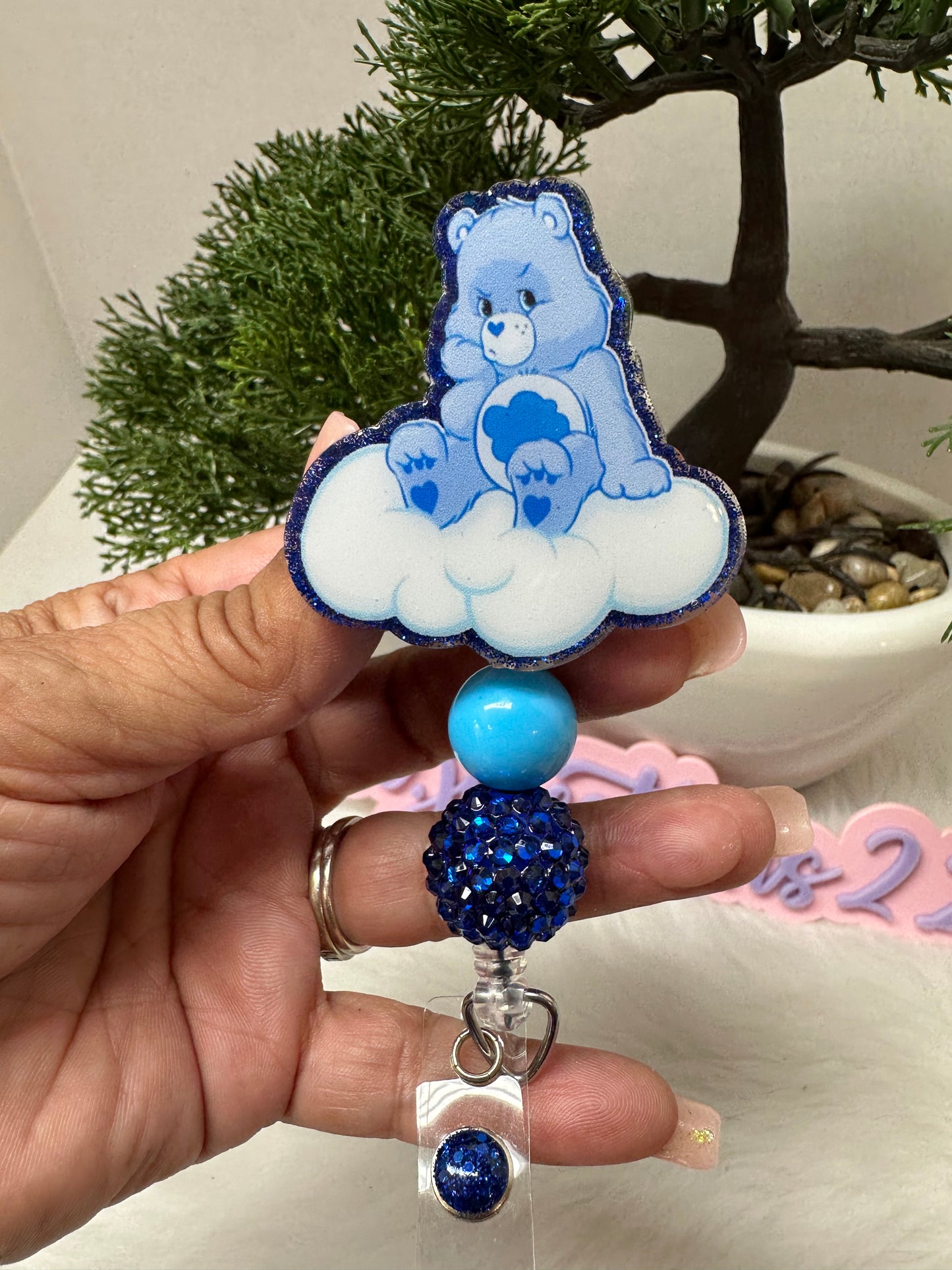 Grumpy Bear Badge Reel