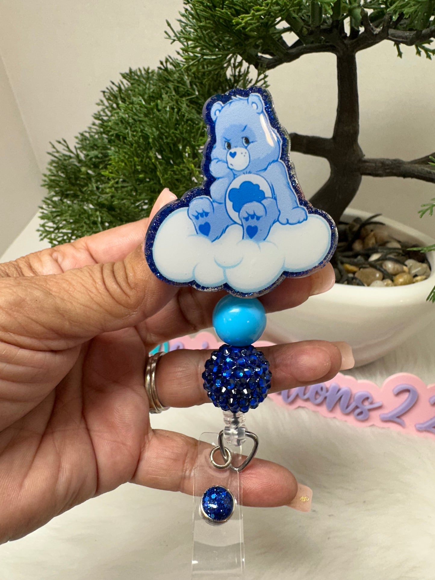 Grumpy Bear Badge Reel
