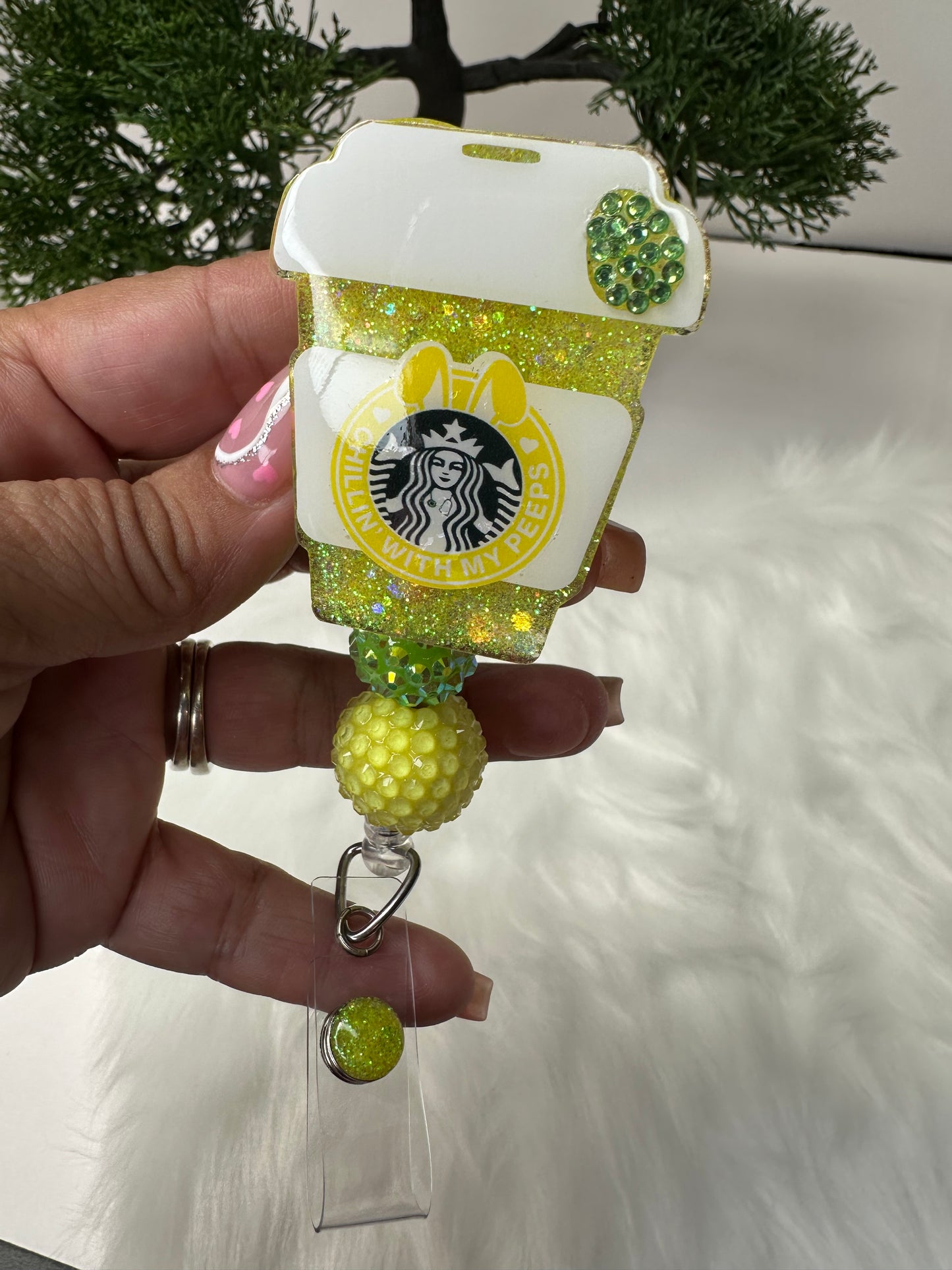 Chillin With My Peeps Badge Reel